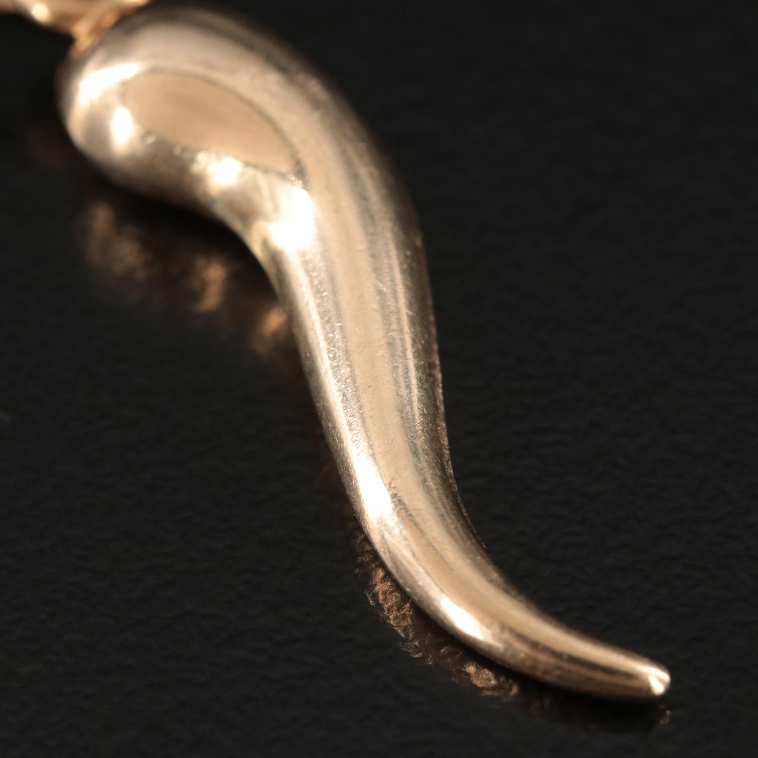 14K Cornicello Pendant
