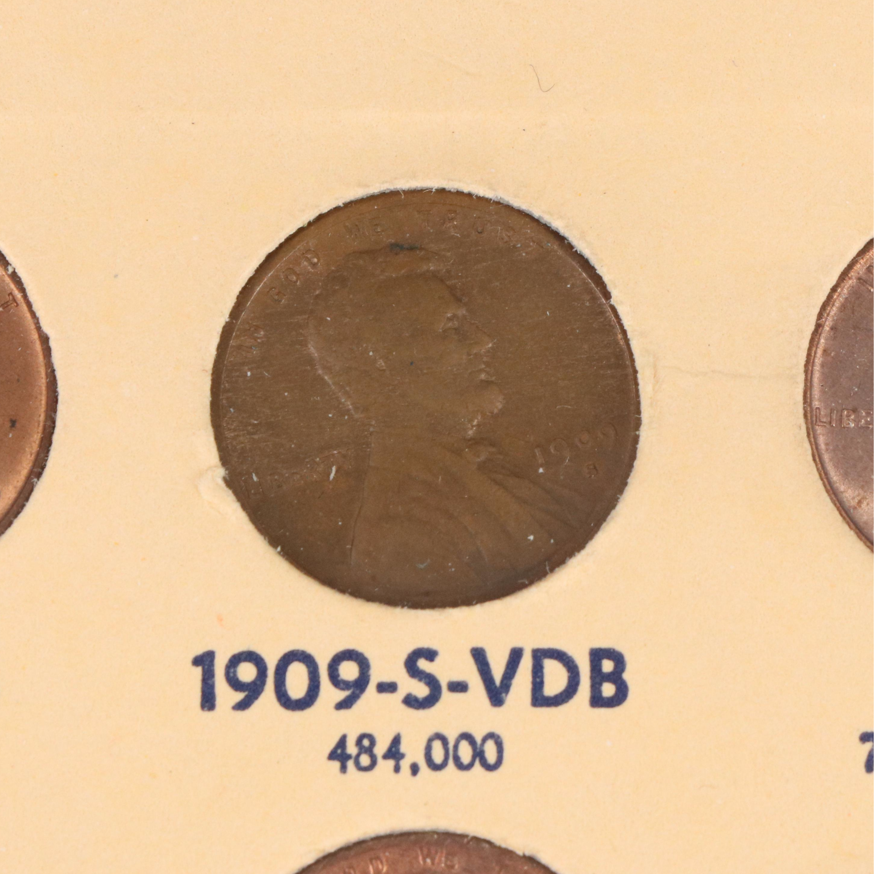 Nearly Complete Lincoln Cent Collection from 1909-1964 Including Key Dates