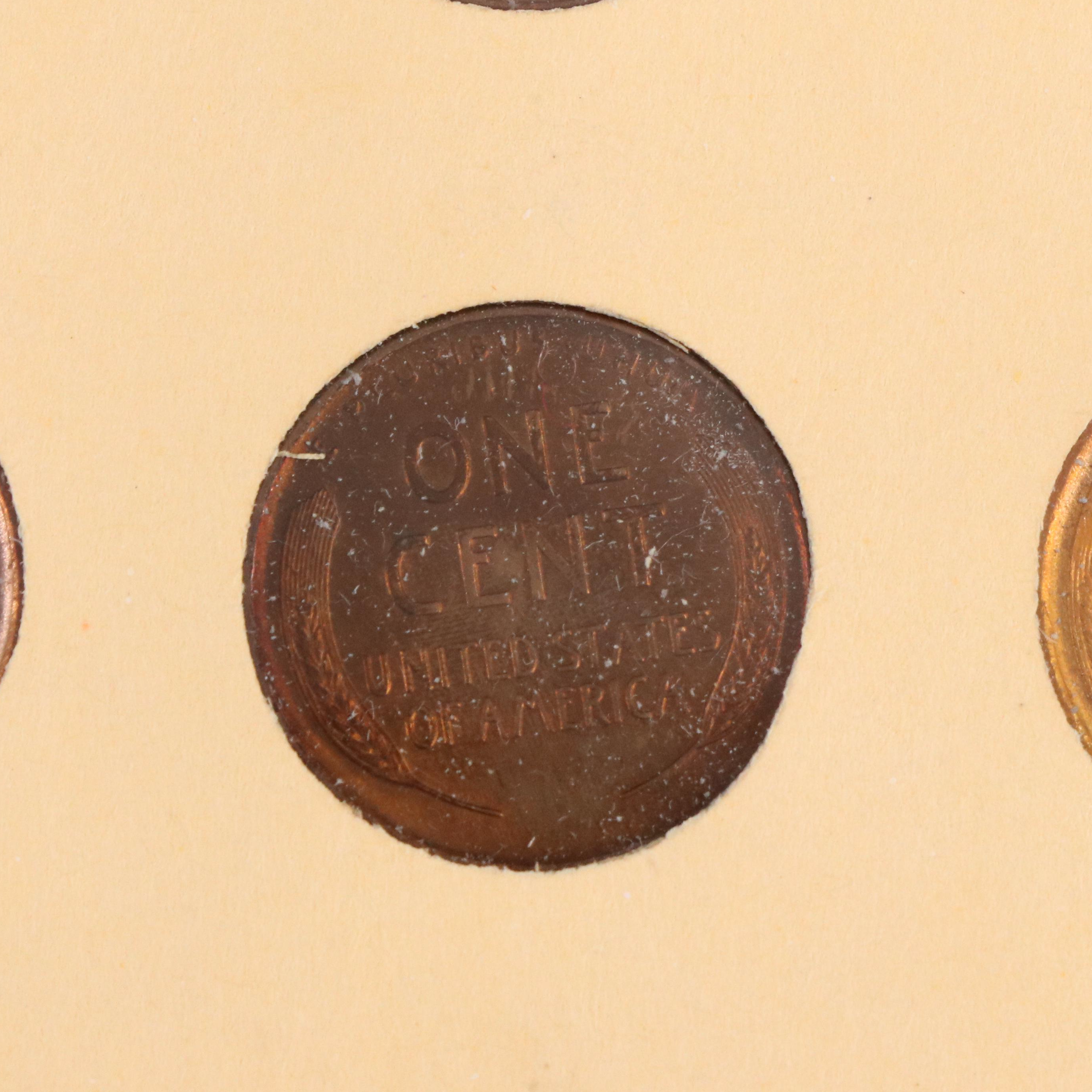 Nearly Complete Lincoln Cent Collection from 1909-1964 Including Key Dates