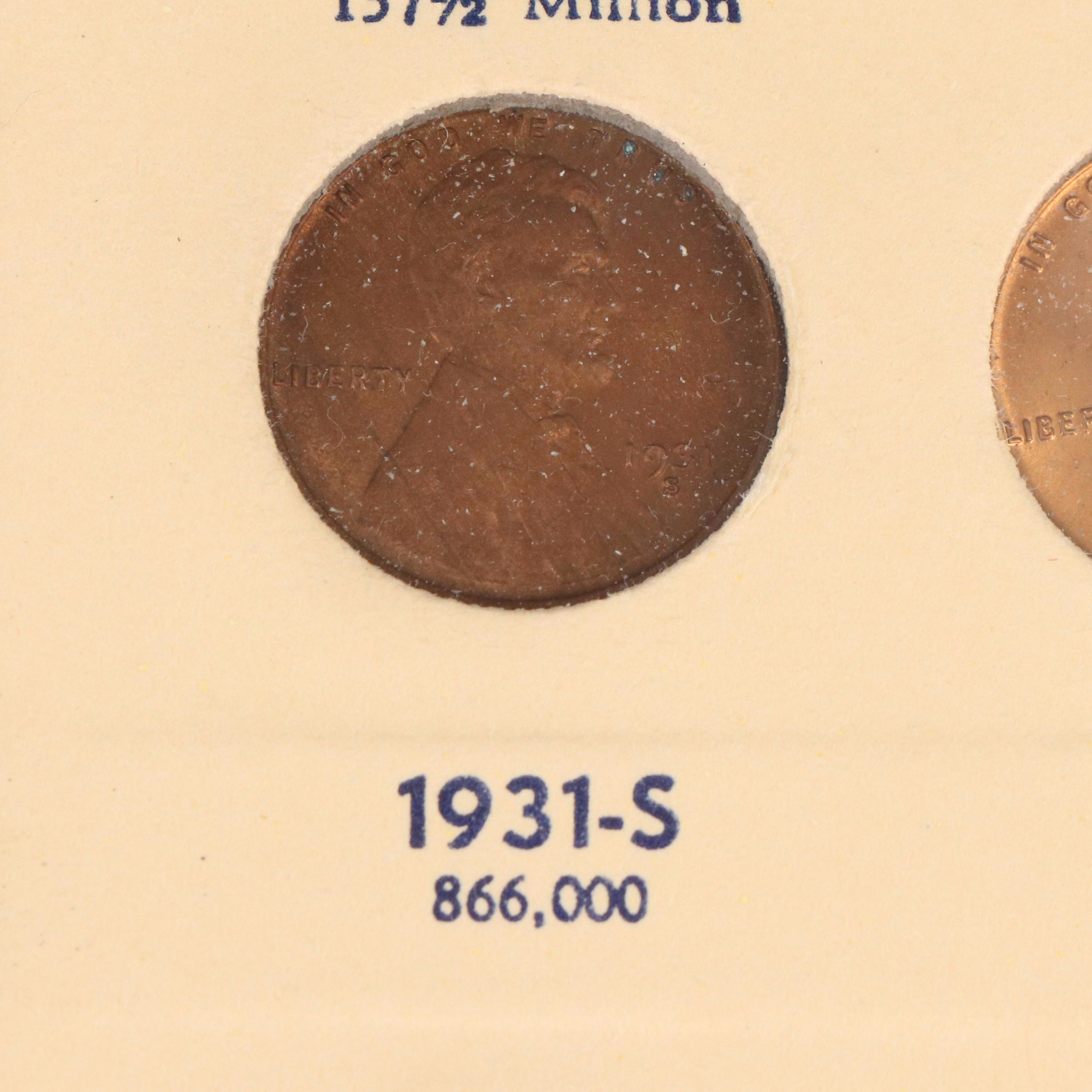 Nearly Complete Lincoln Cent Collection from 1909-1964 Including Key Dates