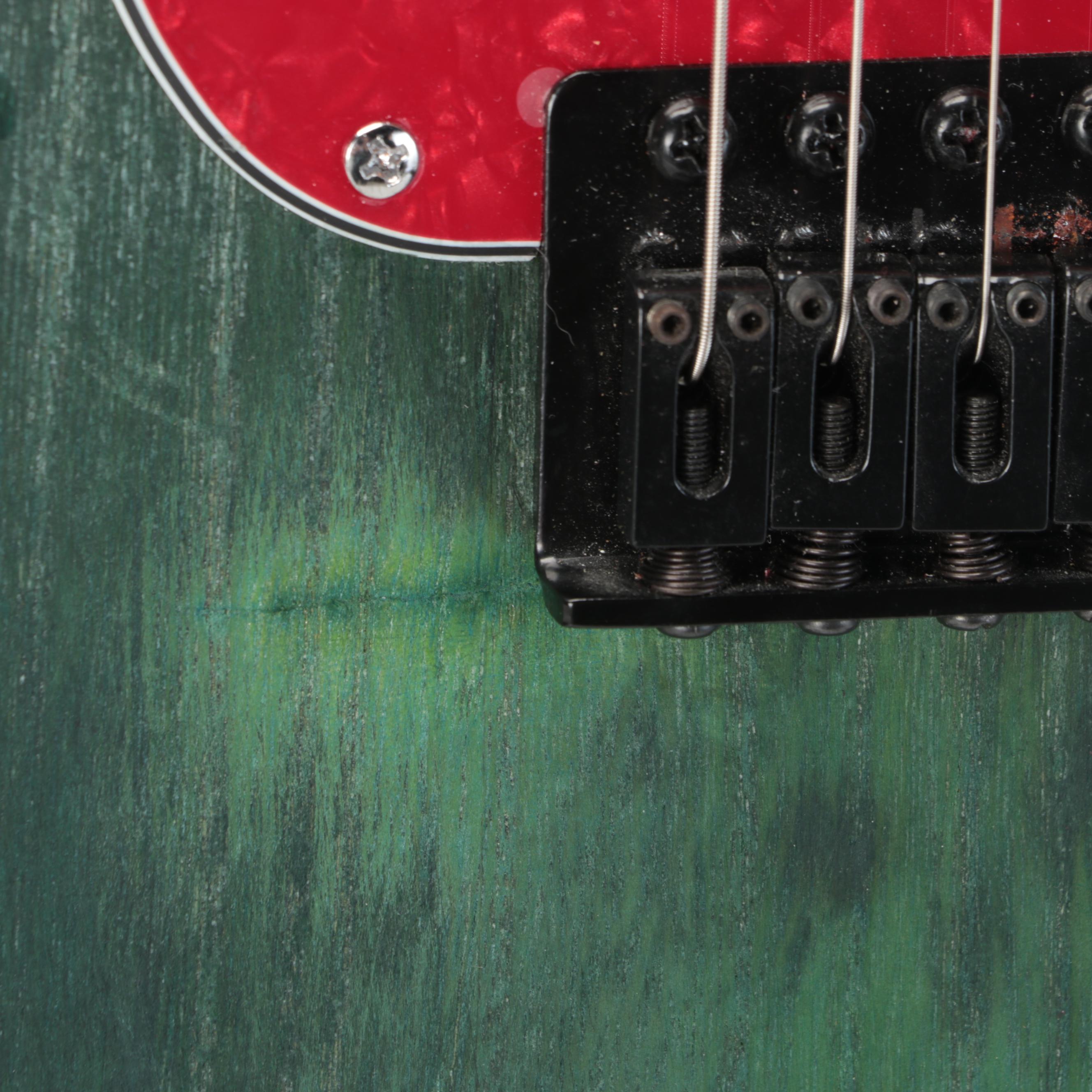 Solid Body Electric Guitar with Whammy Bar and Fender Stratocaster Neck