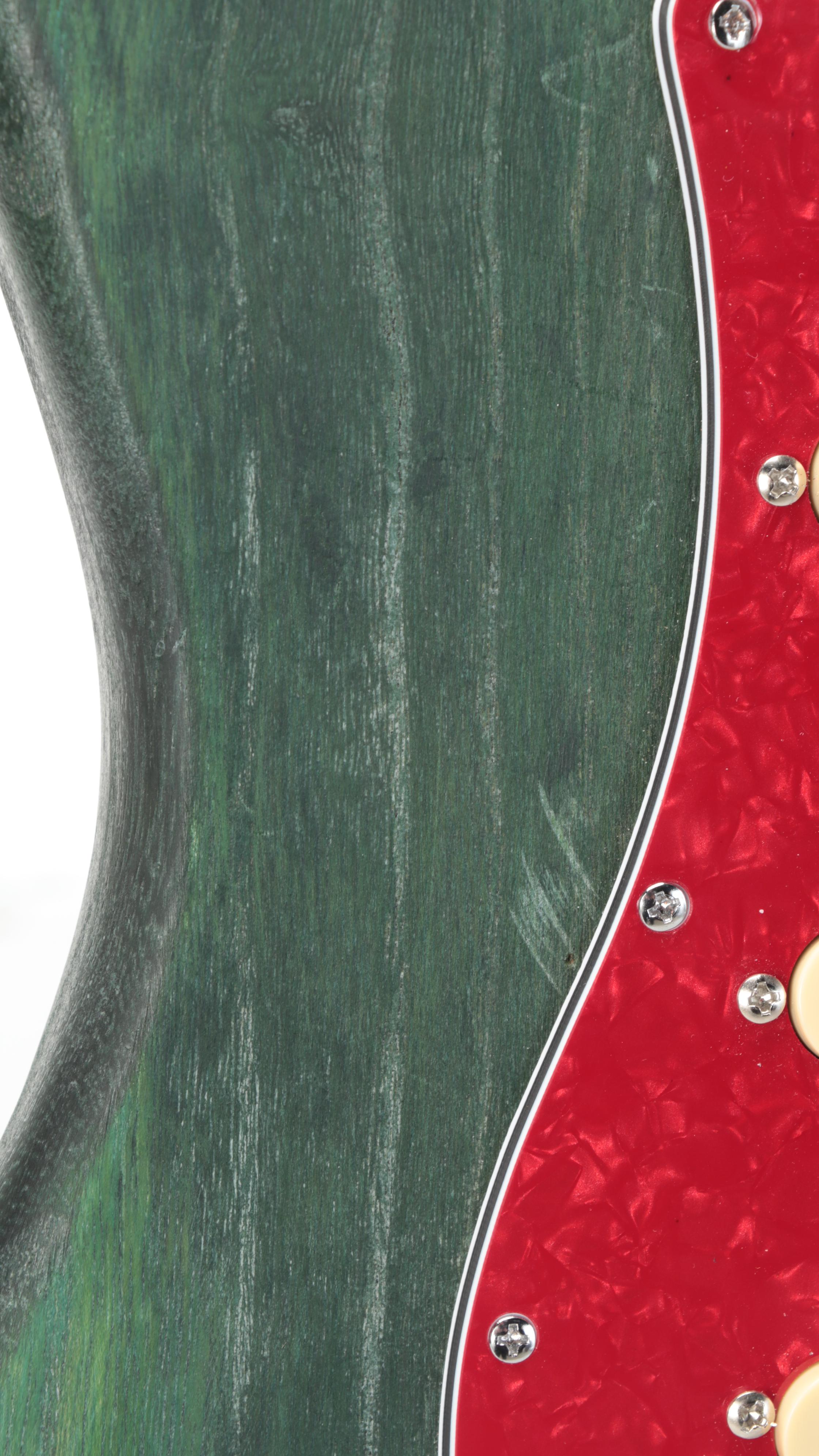 Solid Body Electric Guitar with Whammy Bar and Fender Stratocaster Neck