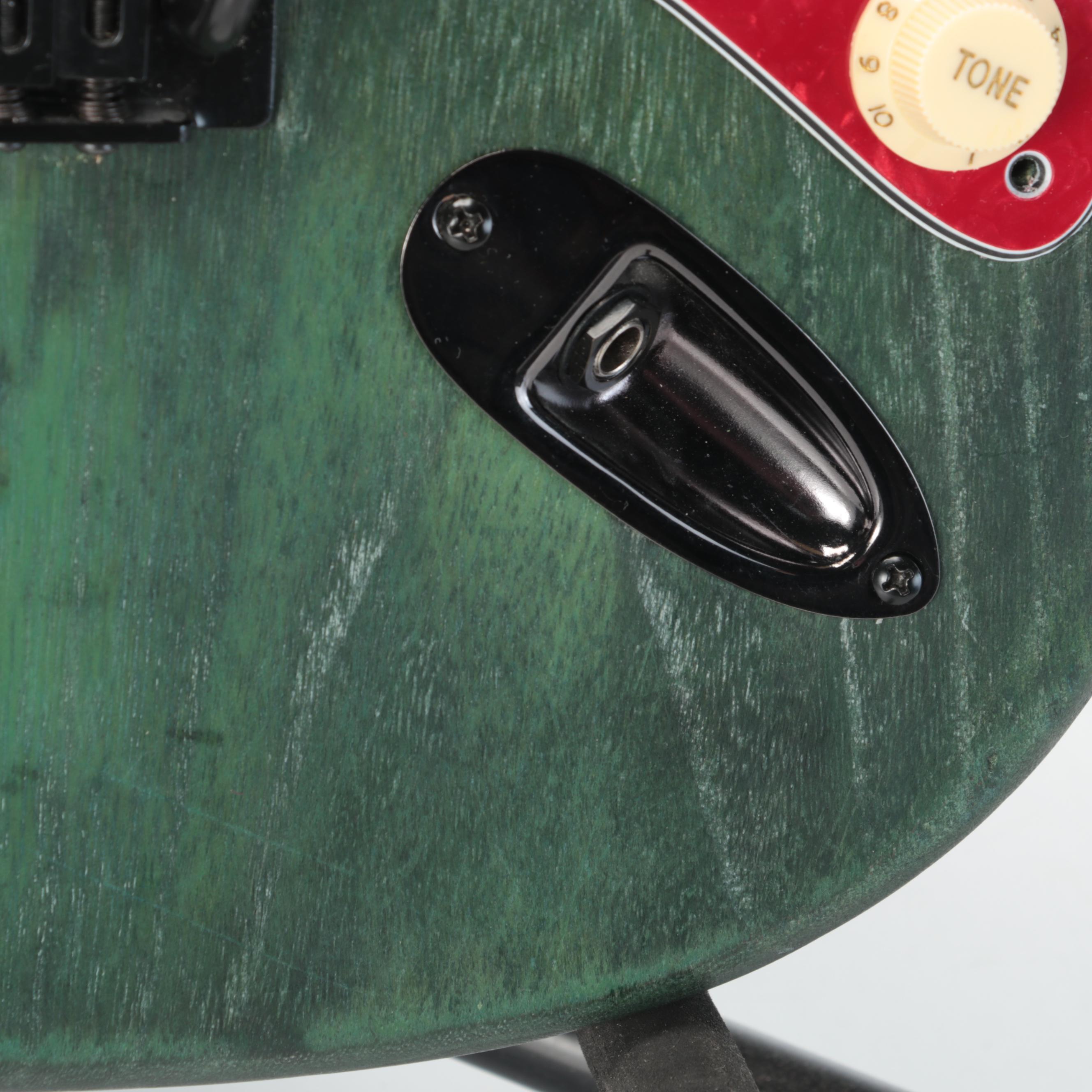 Solid Body Electric Guitar with Whammy Bar and Fender Stratocaster Neck