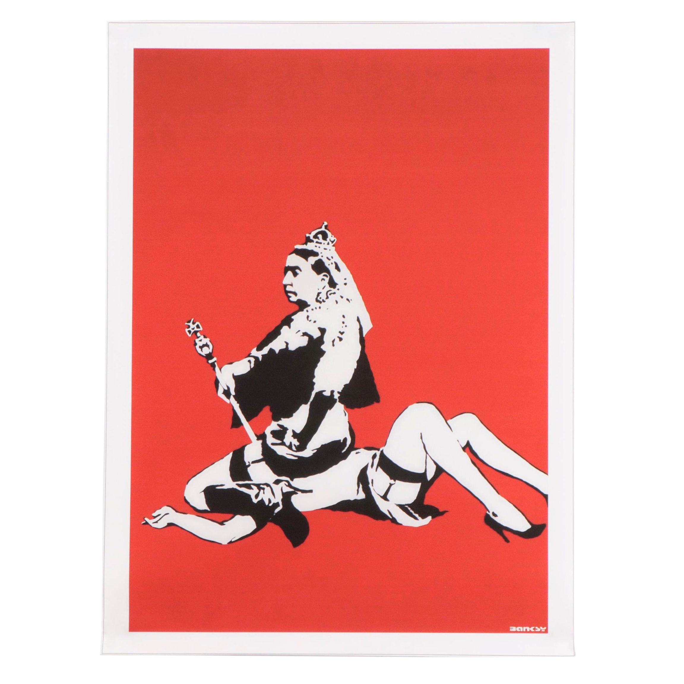 Giclée After Banksy "Queen Victoria," 21st Century