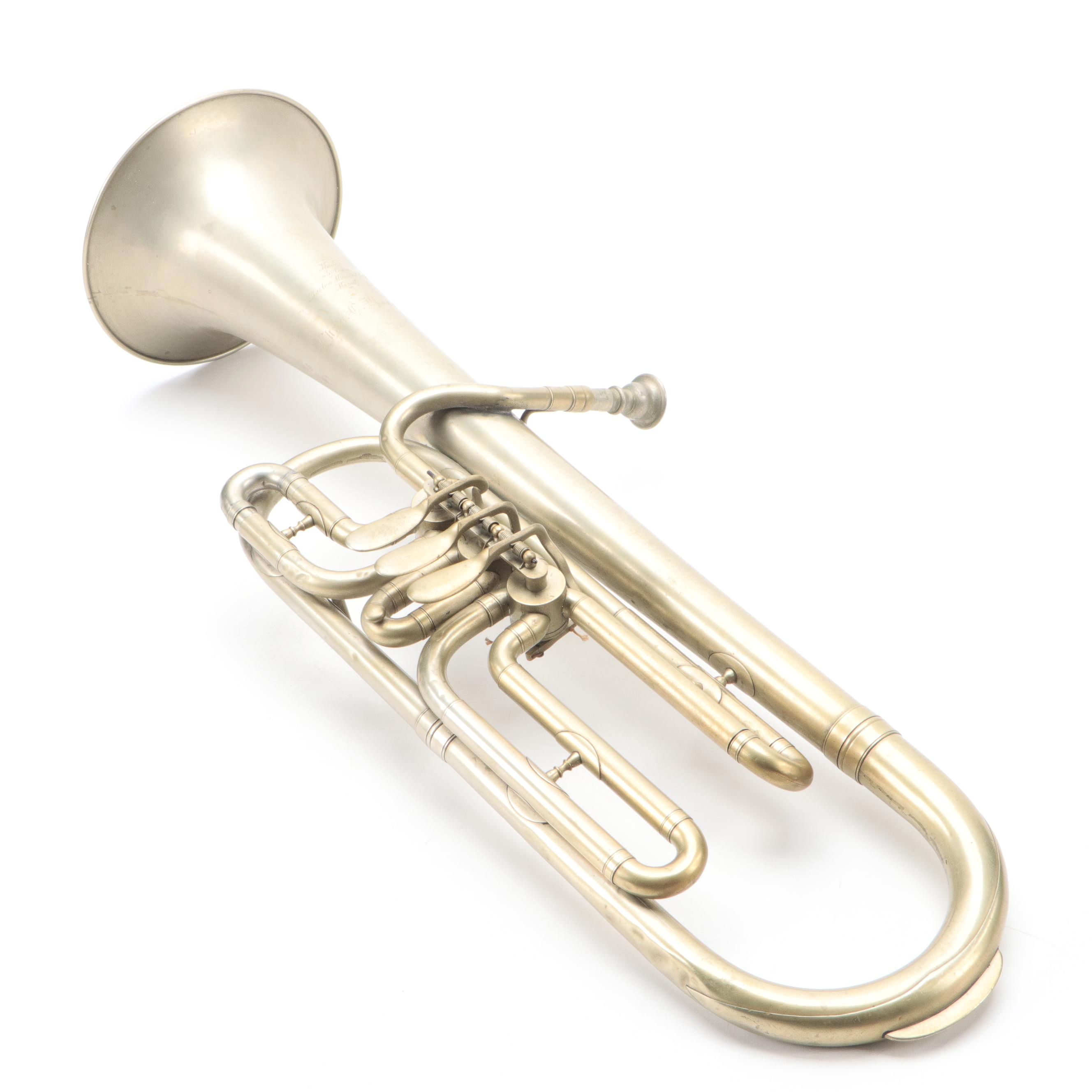 Boston Musical Instrument Manufactory Rotary Valve Alto Horn, Late 19th C