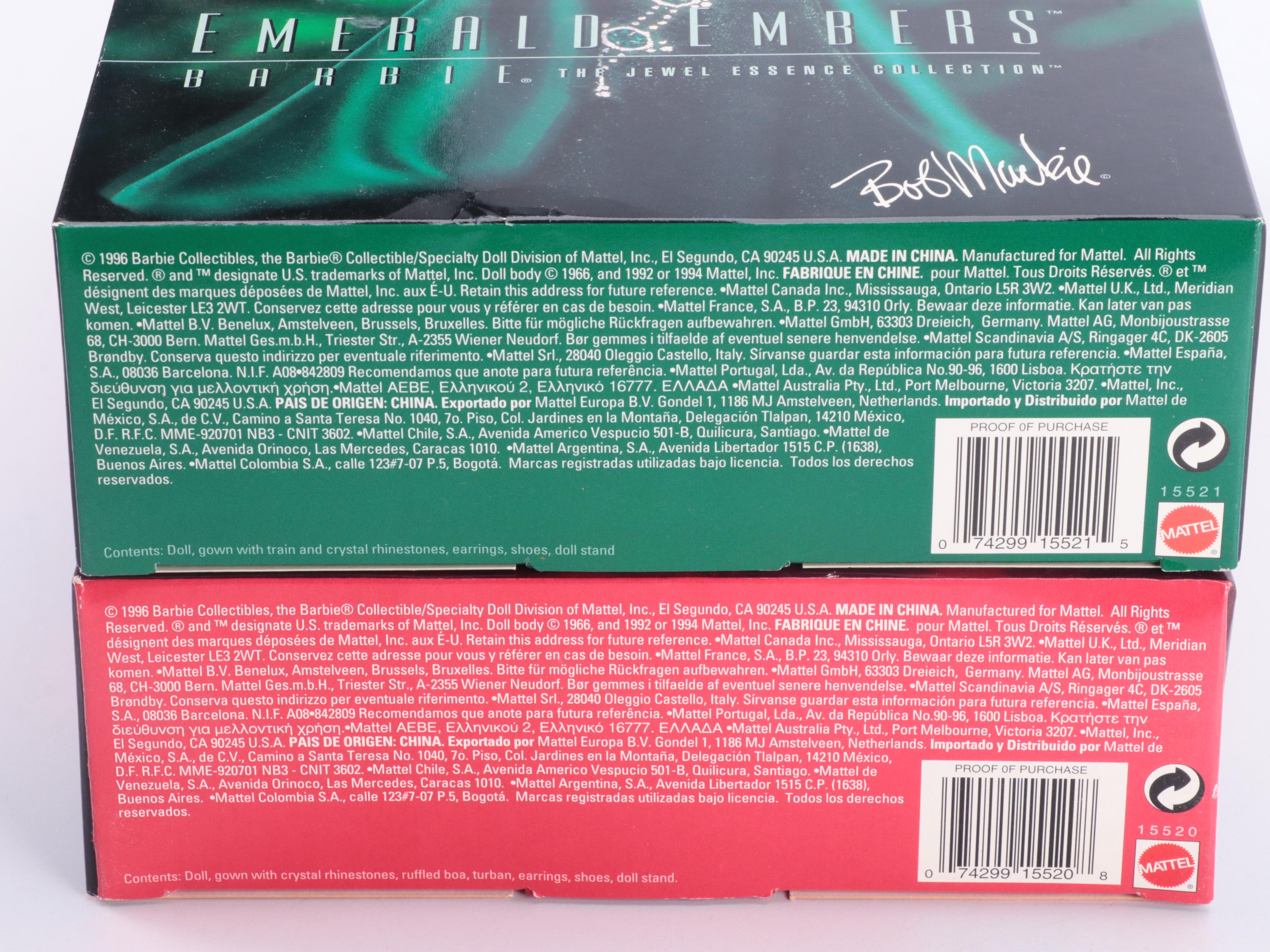 Bob Mackie for Mattel Barbie "Amethyst Aura," "Ruby Radiance," and More