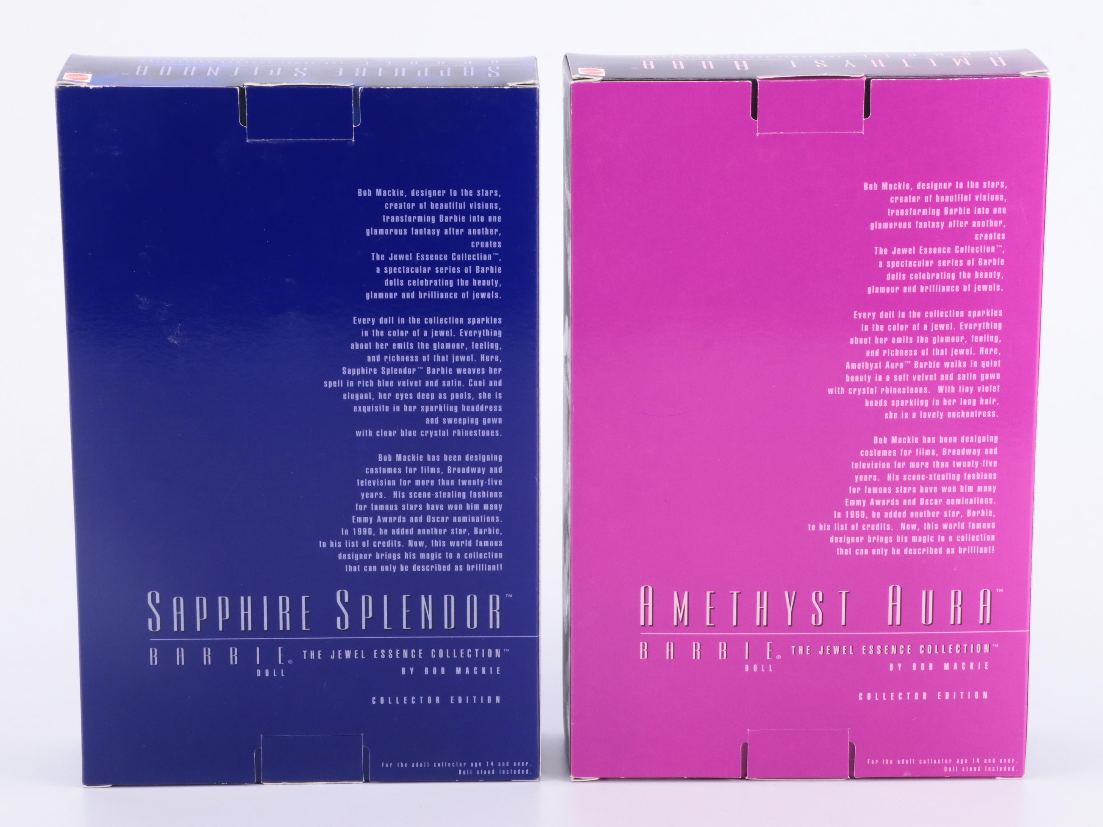 Bob Mackie for Mattel Barbie "Amethyst Aura," "Ruby Radiance," and More