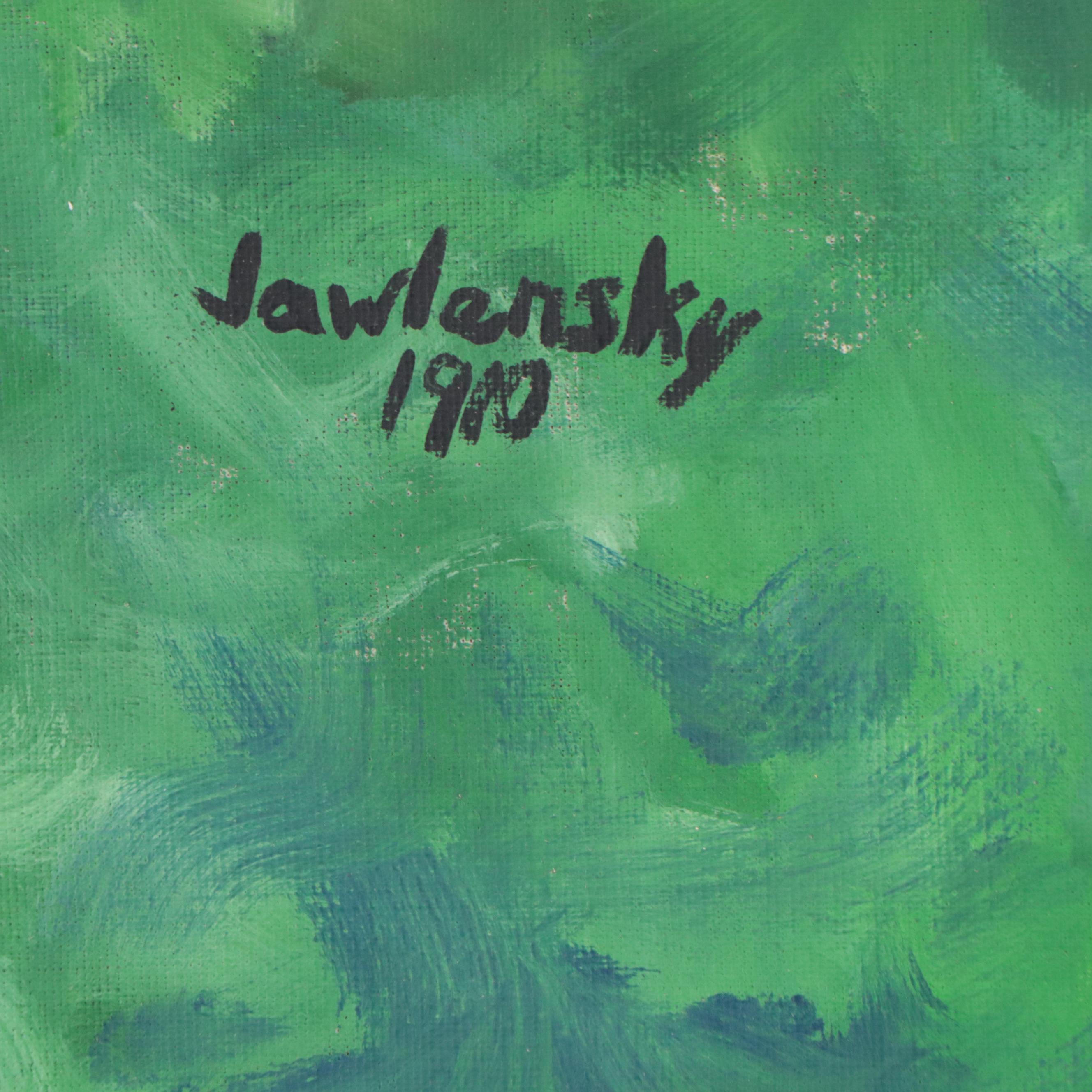 Acrylic Painting After Alexej Georgewitsch von Jawlensky "Nikita," 1995