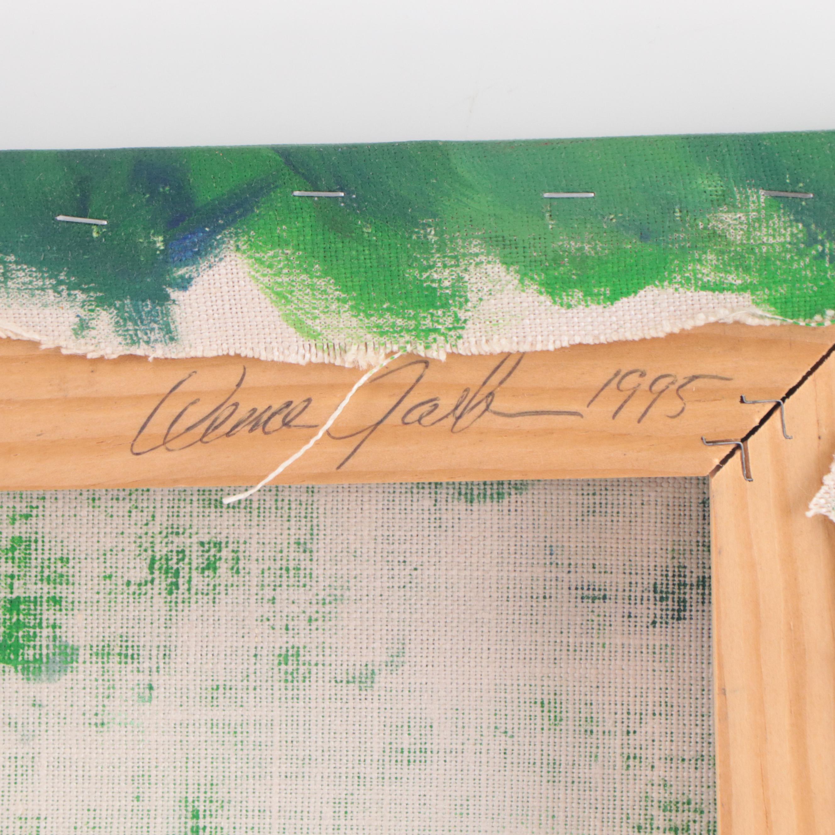 Acrylic Painting After Alexej Georgewitsch von Jawlensky "Nikita," 1995