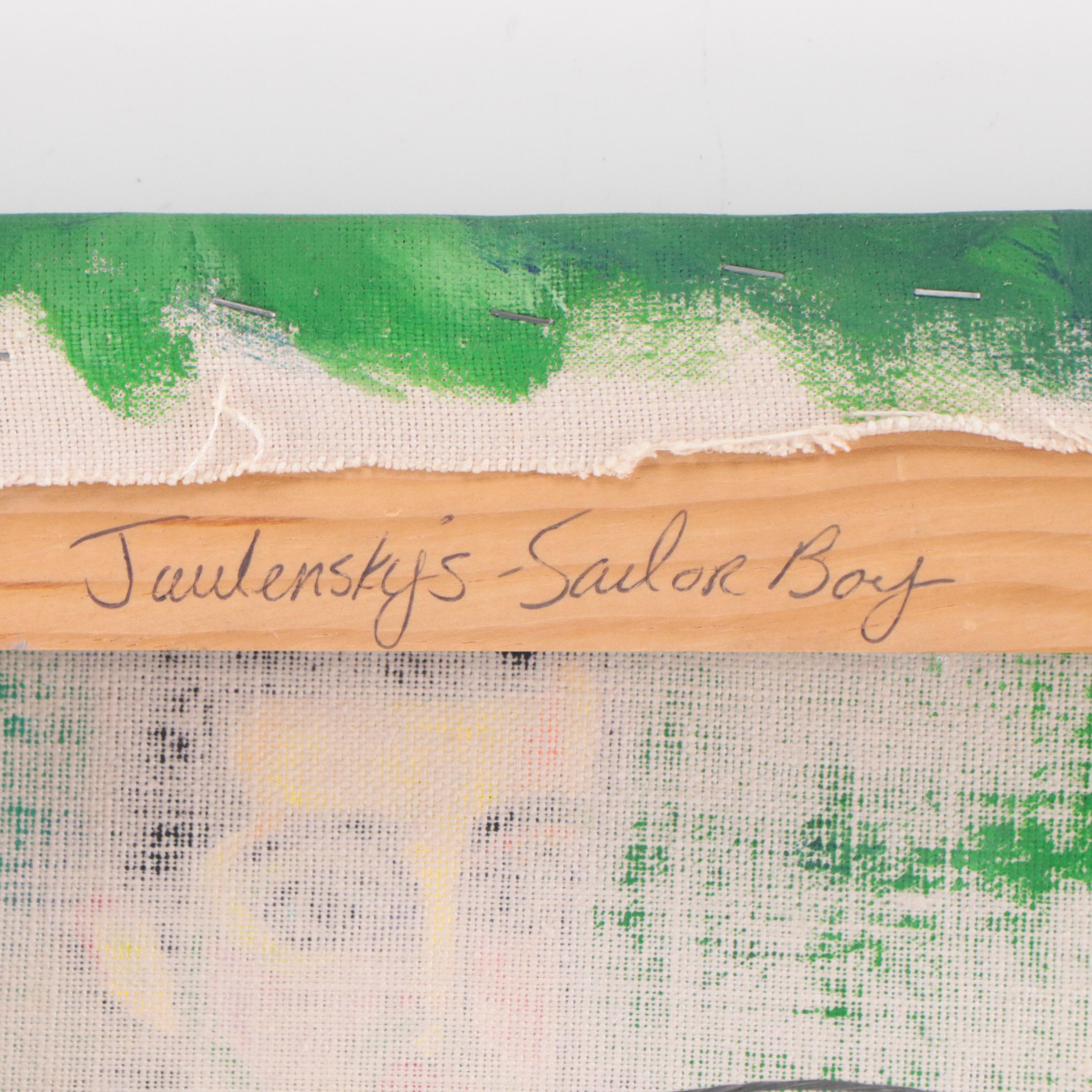 Acrylic Painting After Alexej Georgewitsch von Jawlensky "Nikita," 1995