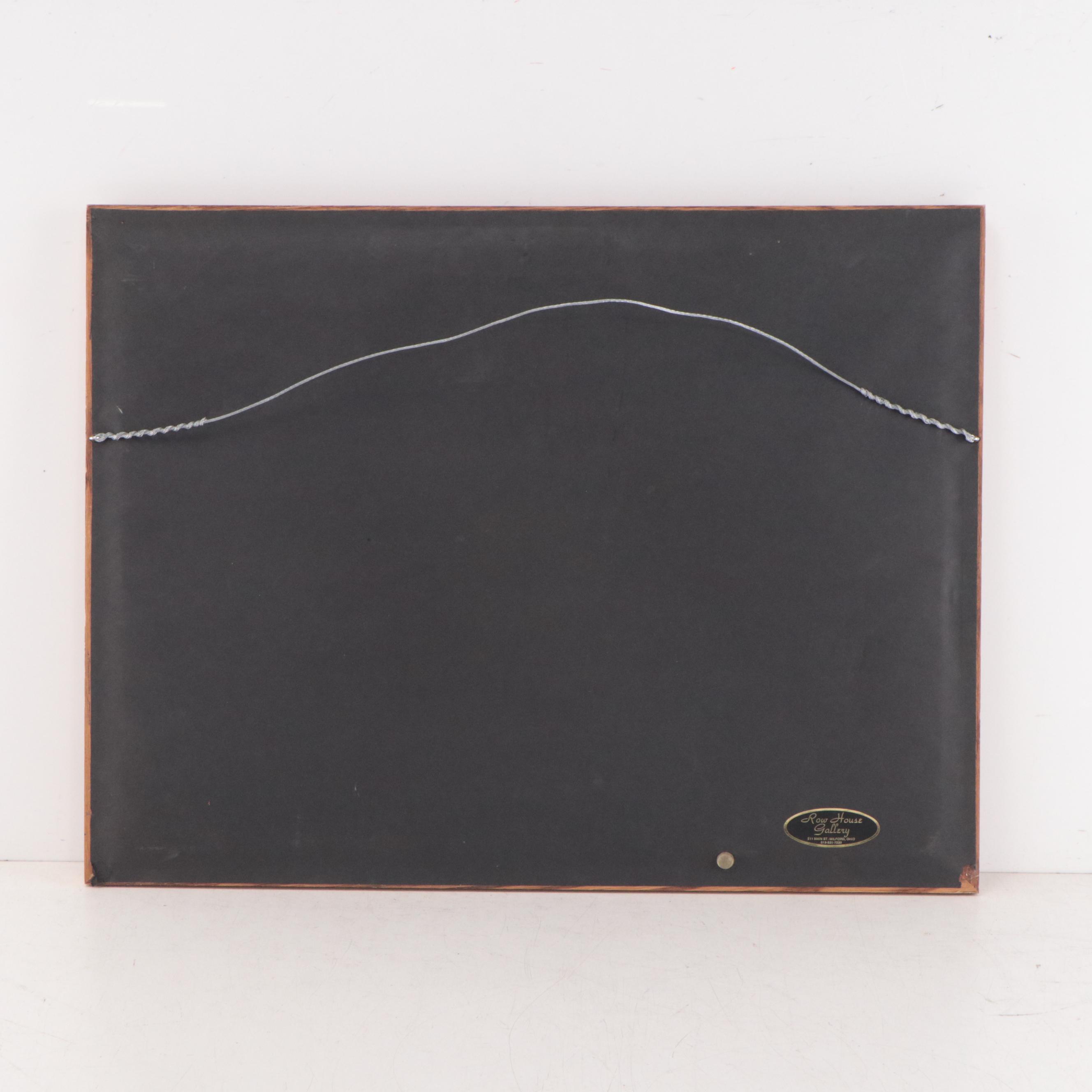 Diane Varney Mixed Media Painting of Underwater Scene, 1995