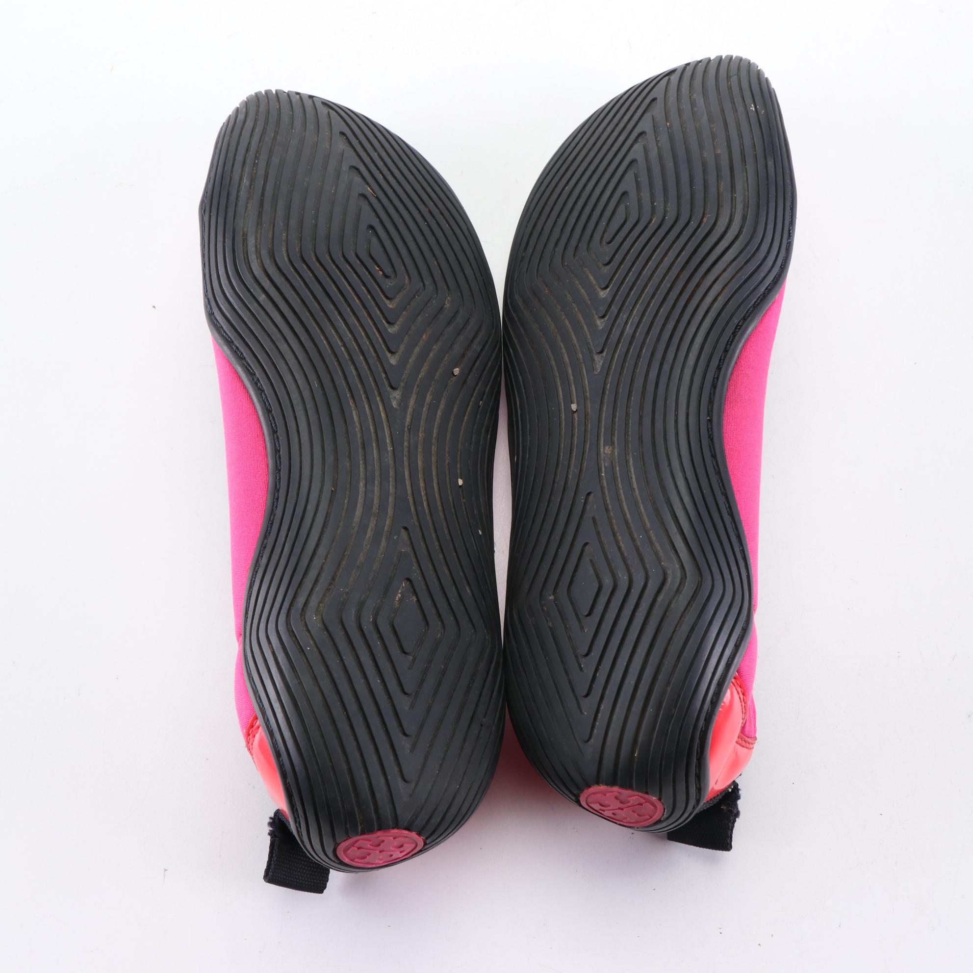 Tory Burch Colorblock Ballet Flats in Nylon and Patent Leather