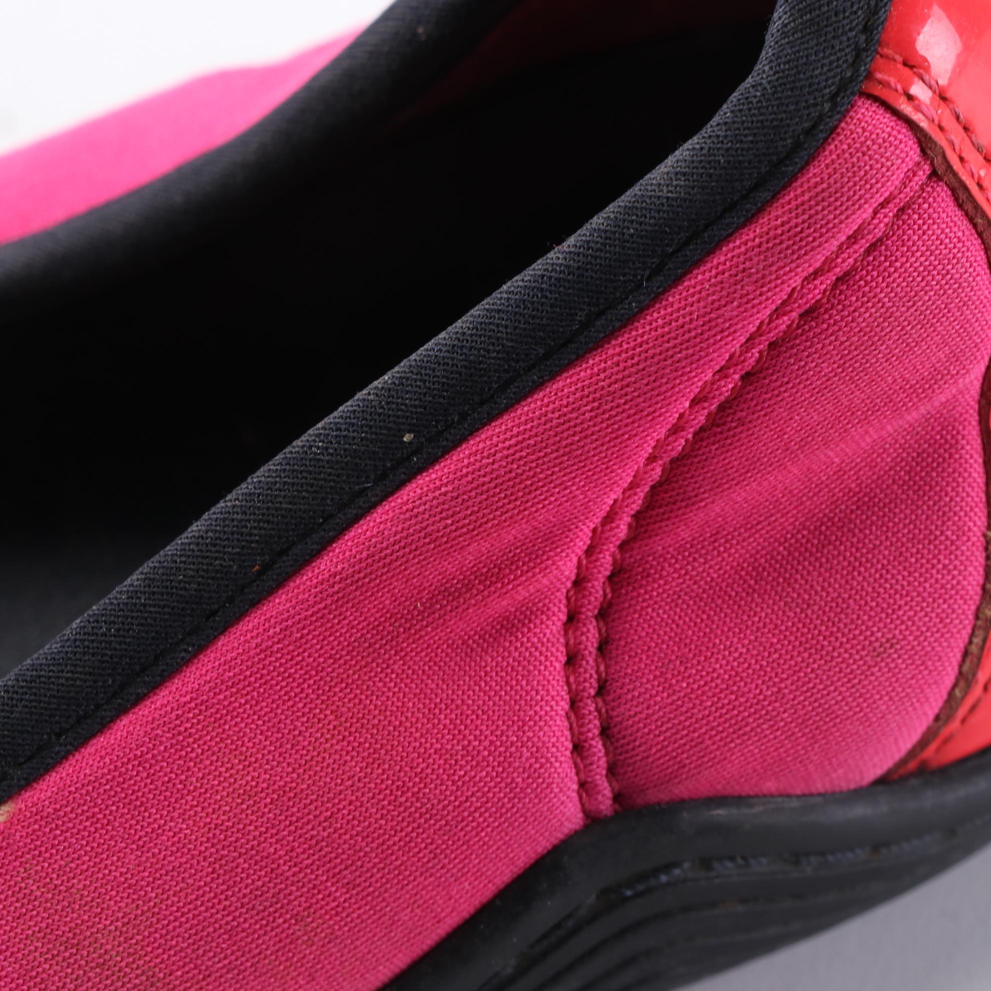 Tory Burch Colorblock Ballet Flats in Nylon and Patent Leather