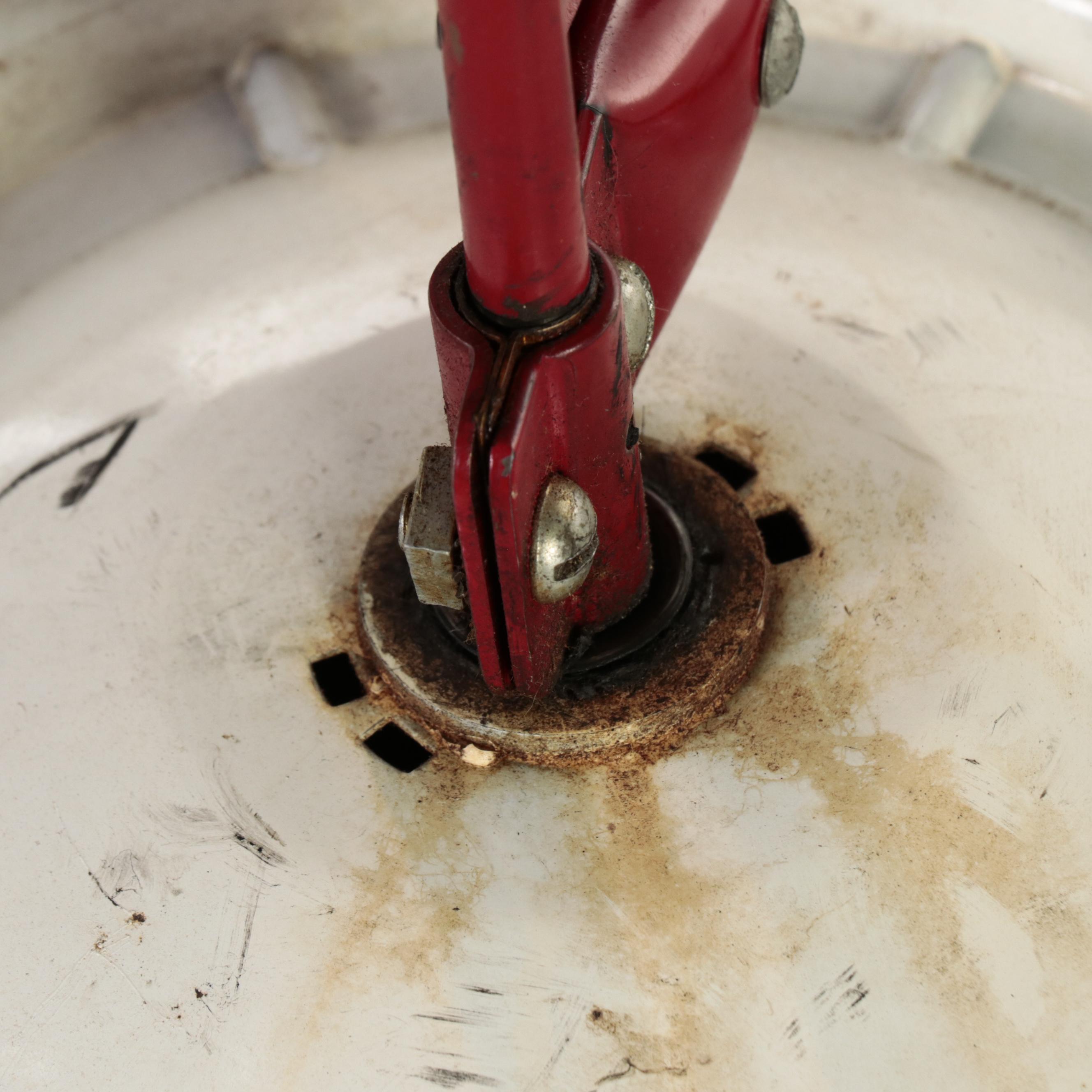 Jet Racer Ride-On Toy with Two Red Plastic Sleds, Mid to Late 20th Century