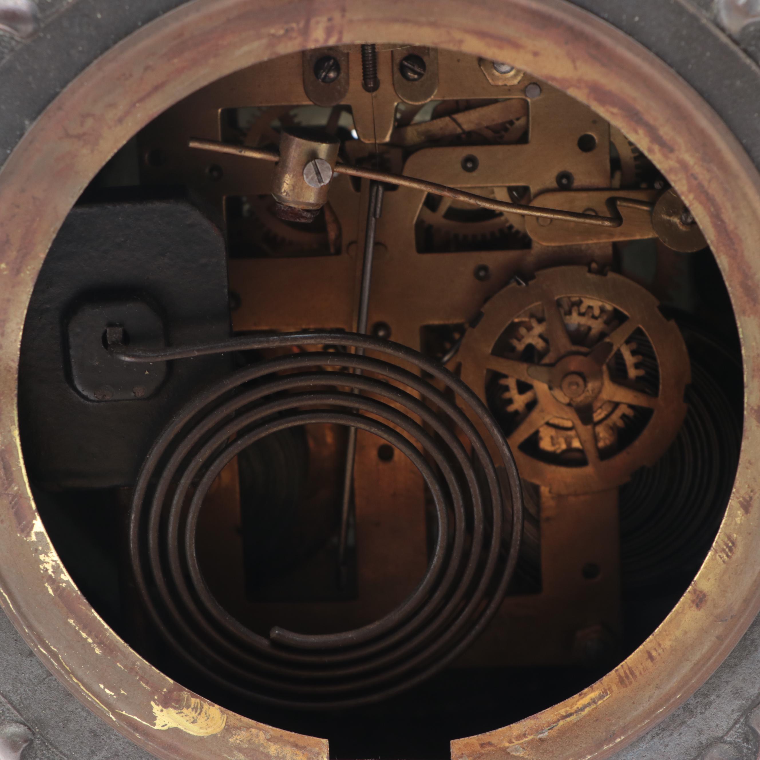 New Haven Clock Co. Ivanhoe Figurial Mantel Clock, Late 19th/ Early 20th C.