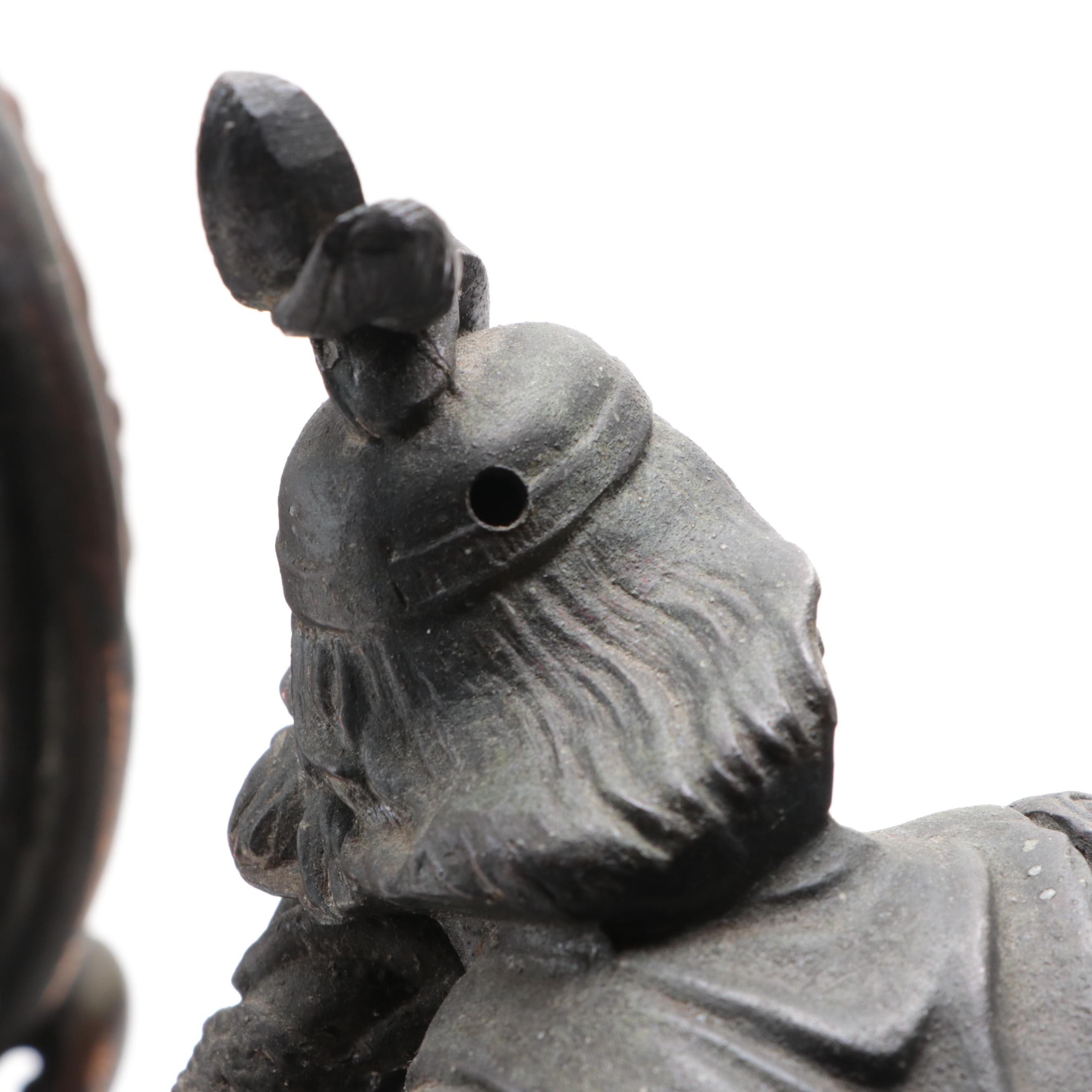 New Haven Clock Co. Ivanhoe Figurial Mantel Clock, Late 19th/ Early 20th C.