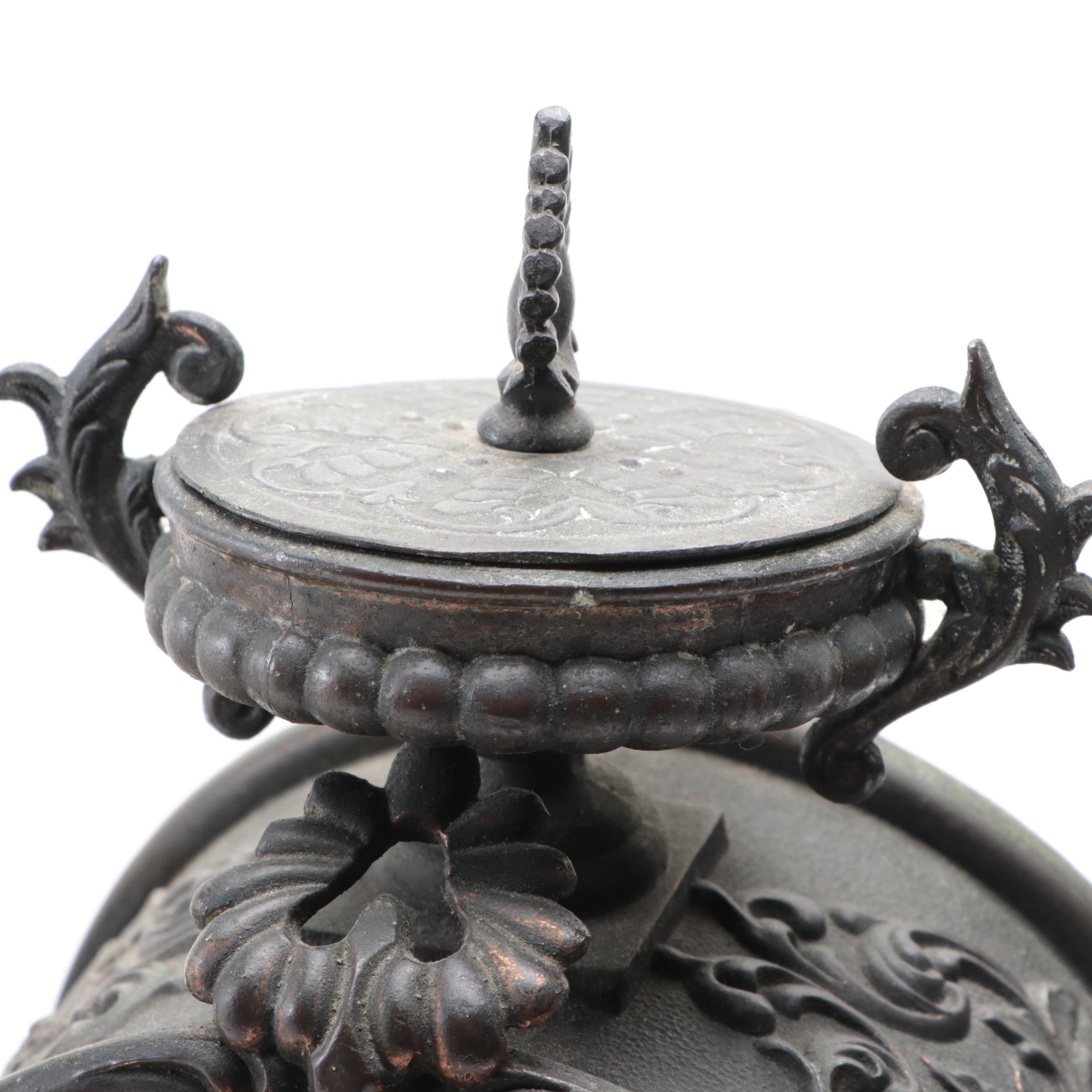 New Haven Clock Co. Ivanhoe Figurial Mantel Clock, Late 19th/ Early 20th C.