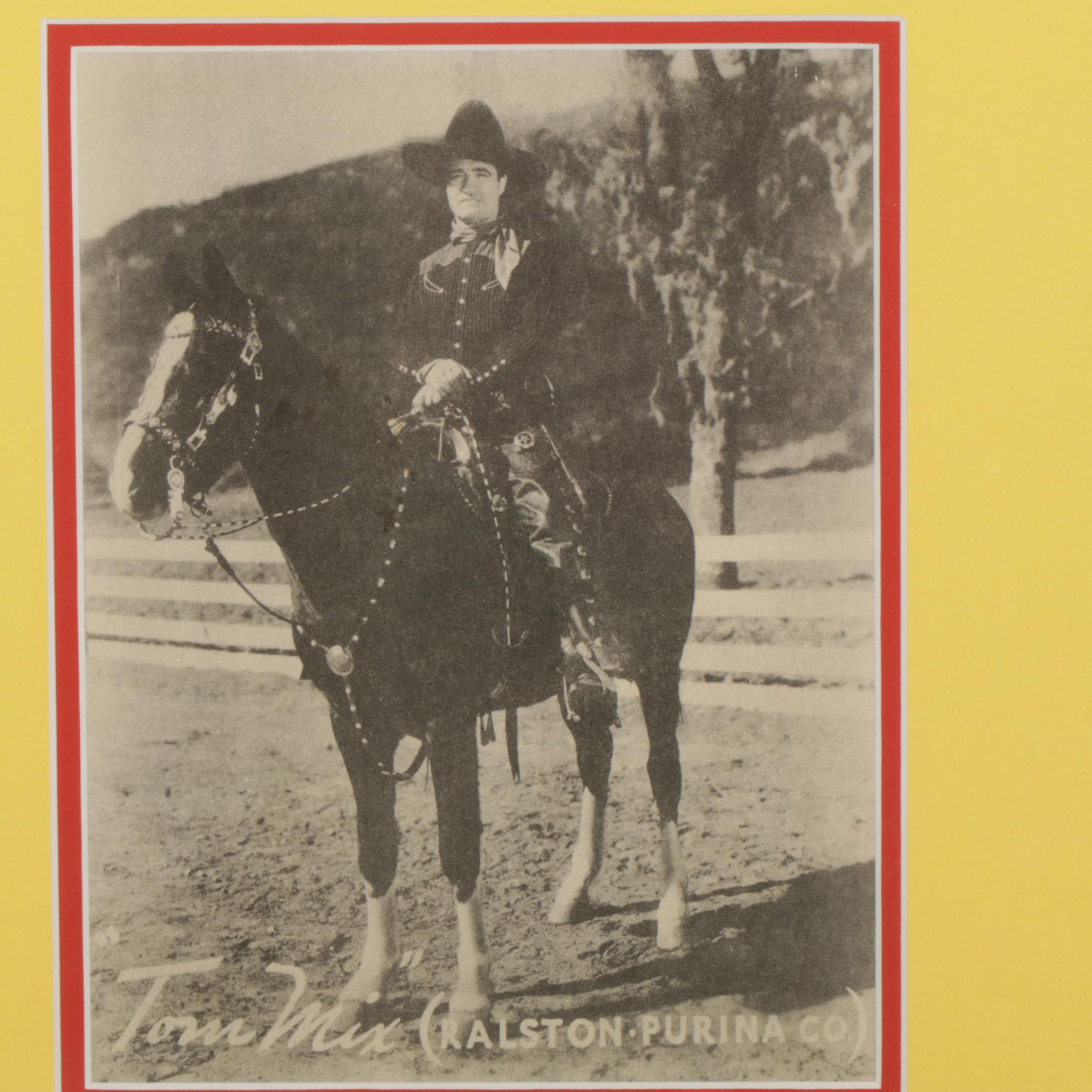 Western Collotype Film Posters and Halftone Actor Headshots, Mid-20th Century