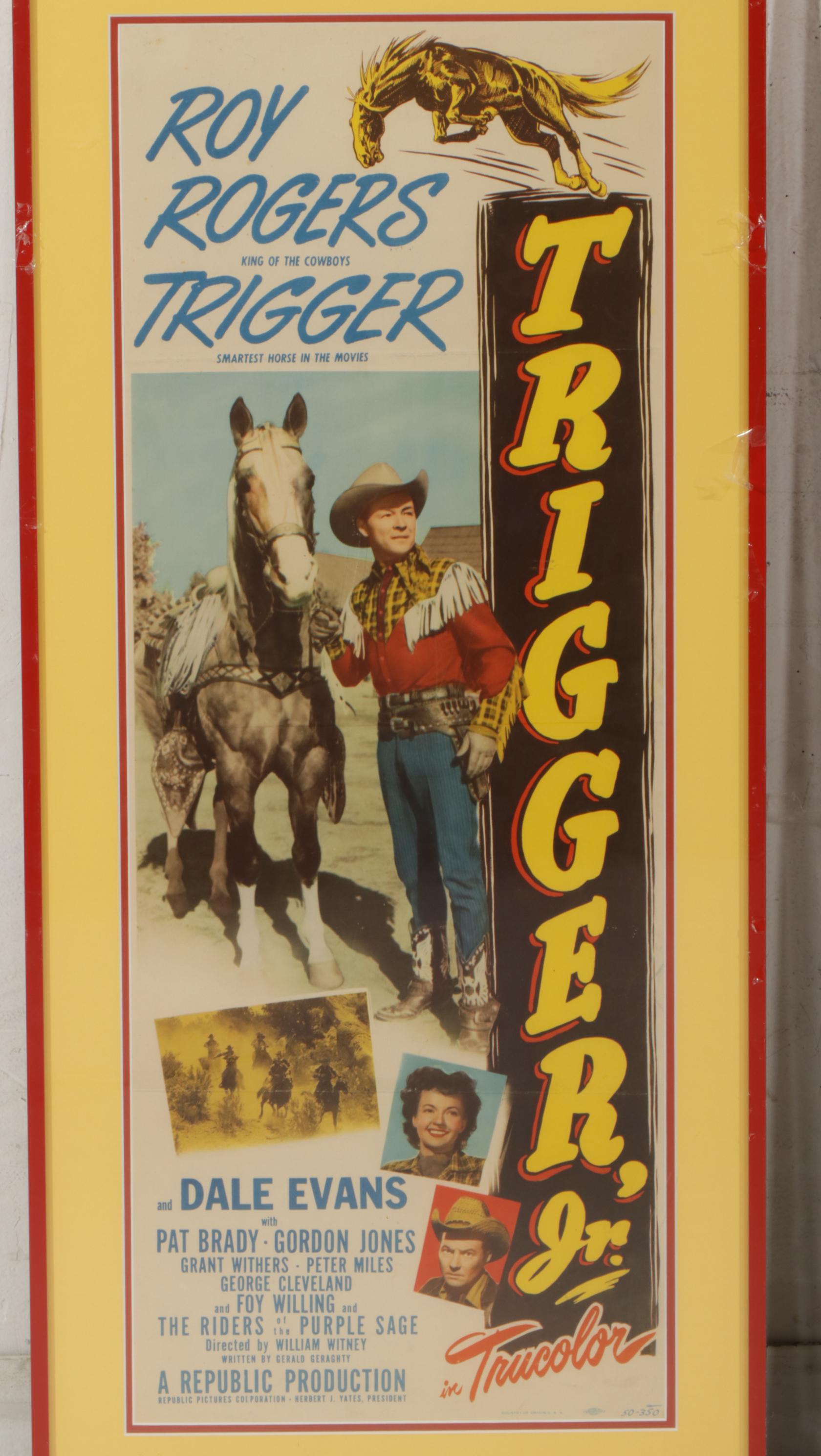 Western Collotype Film Posters and Halftone Actor Headshots, Mid-20th Century