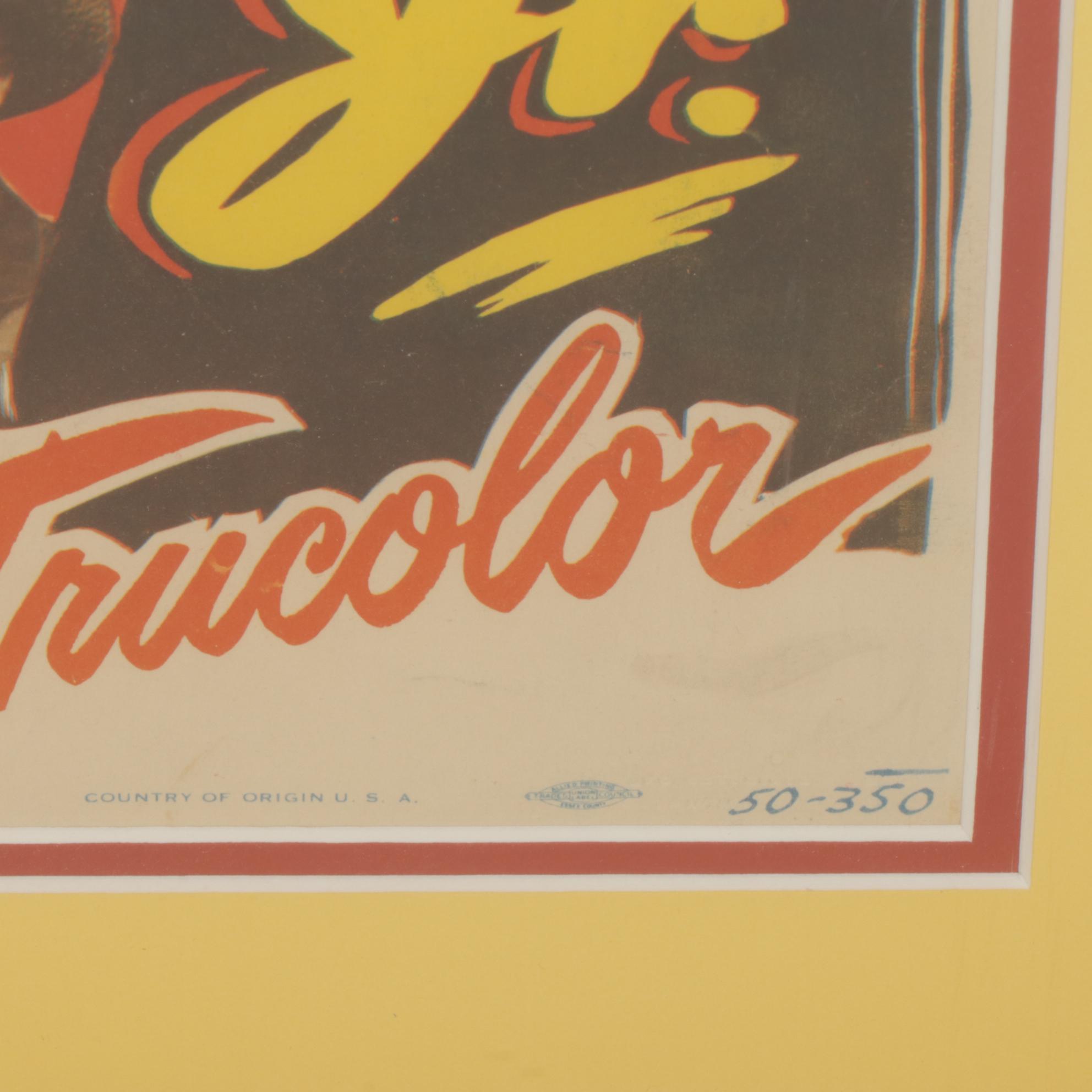 Western Collotype Film Posters and Halftone Actor Headshots, Mid-20th Century