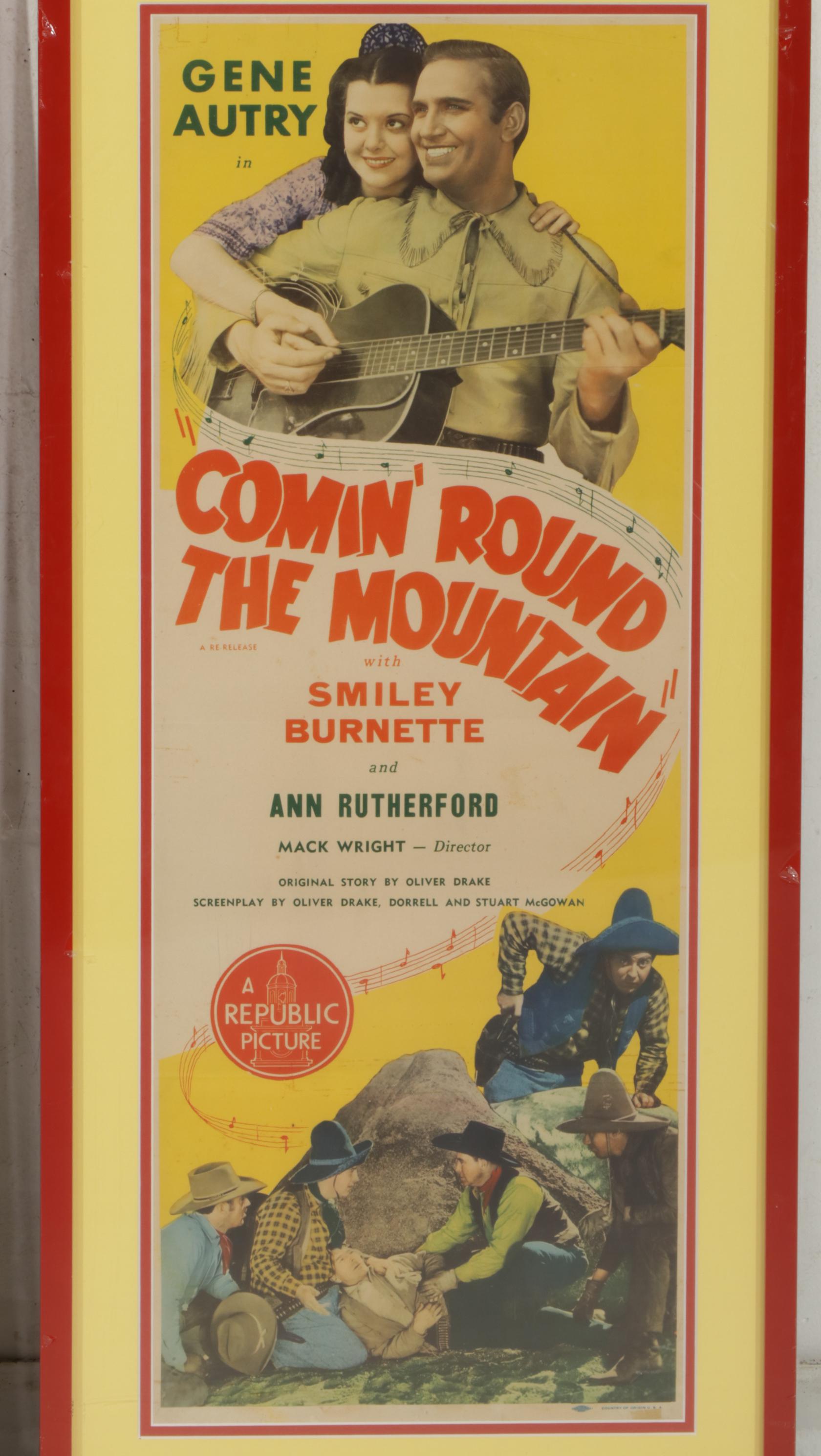 Western Collotype Film Posters and Halftone Actor Headshots, Mid-20th Century