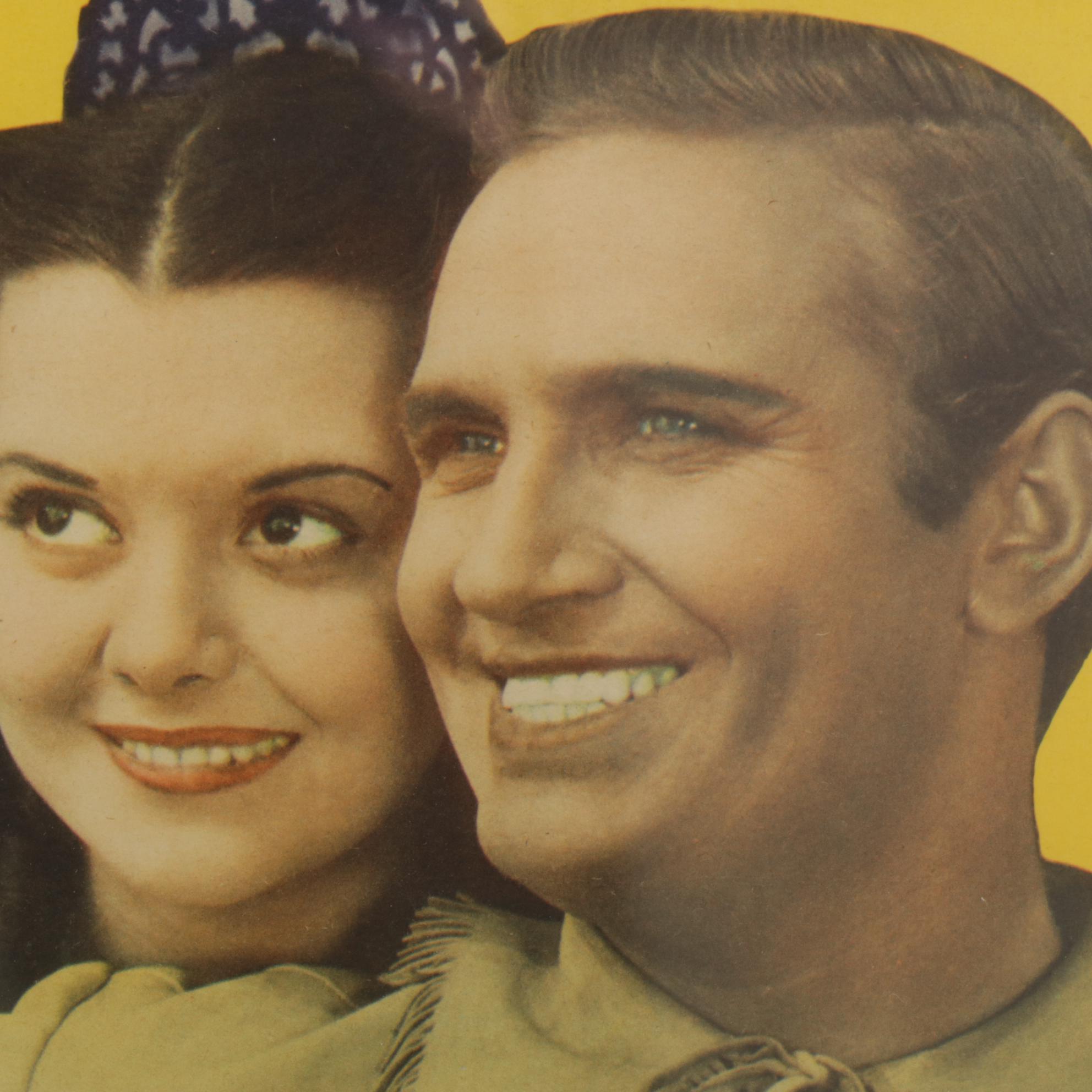 Western Collotype Film Posters and Halftone Actor Headshots, Mid-20th Century