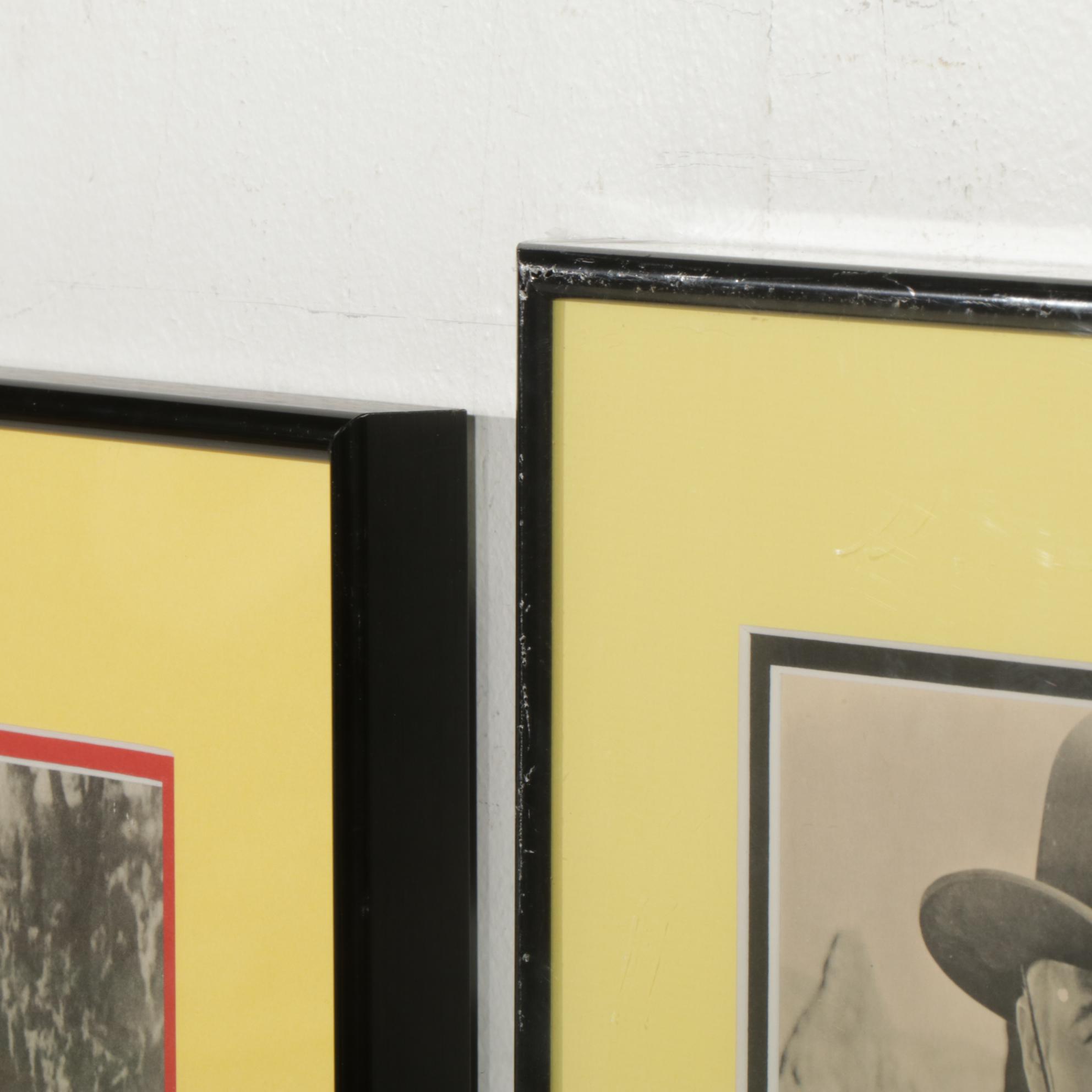 Western Collotype Film Posters and Halftone Actor Headshots, Mid-20th Century