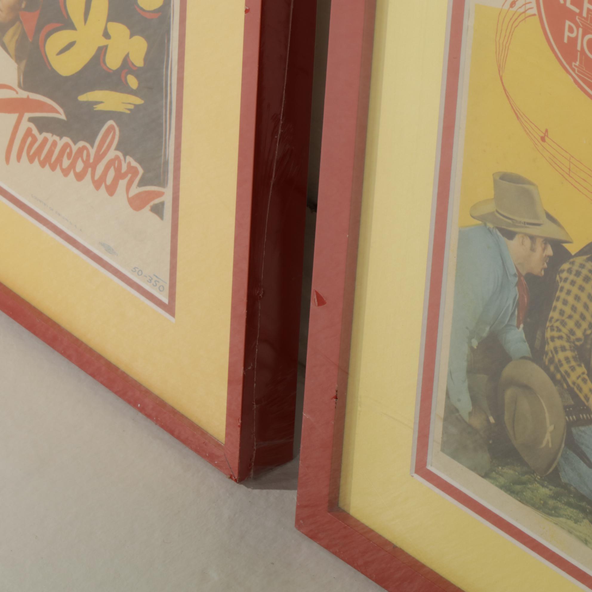 Western Collotype Film Posters and Halftone Actor Headshots, Mid-20th Century