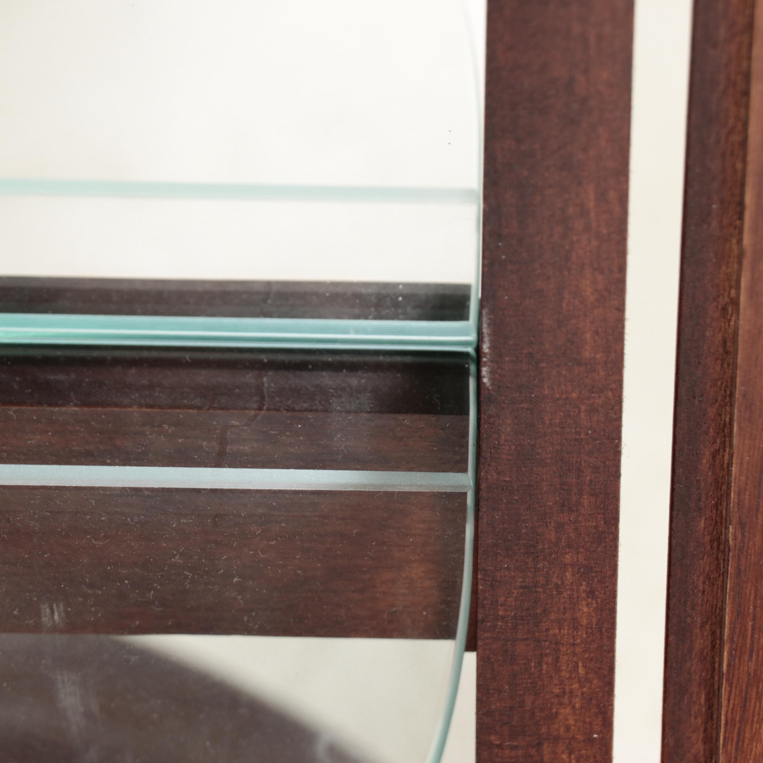 Pulaski Furniture Illuminated Curved End Glass Front Curio Cabinet