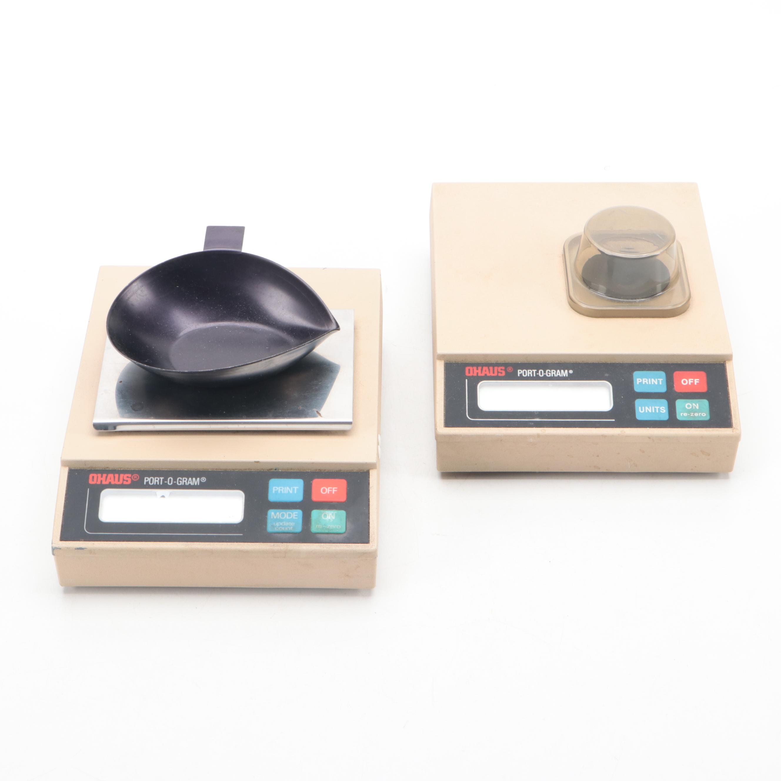 Ohaus Scale Corporation Port-O-Gram Scales with LR Ultrasonic Cleaners