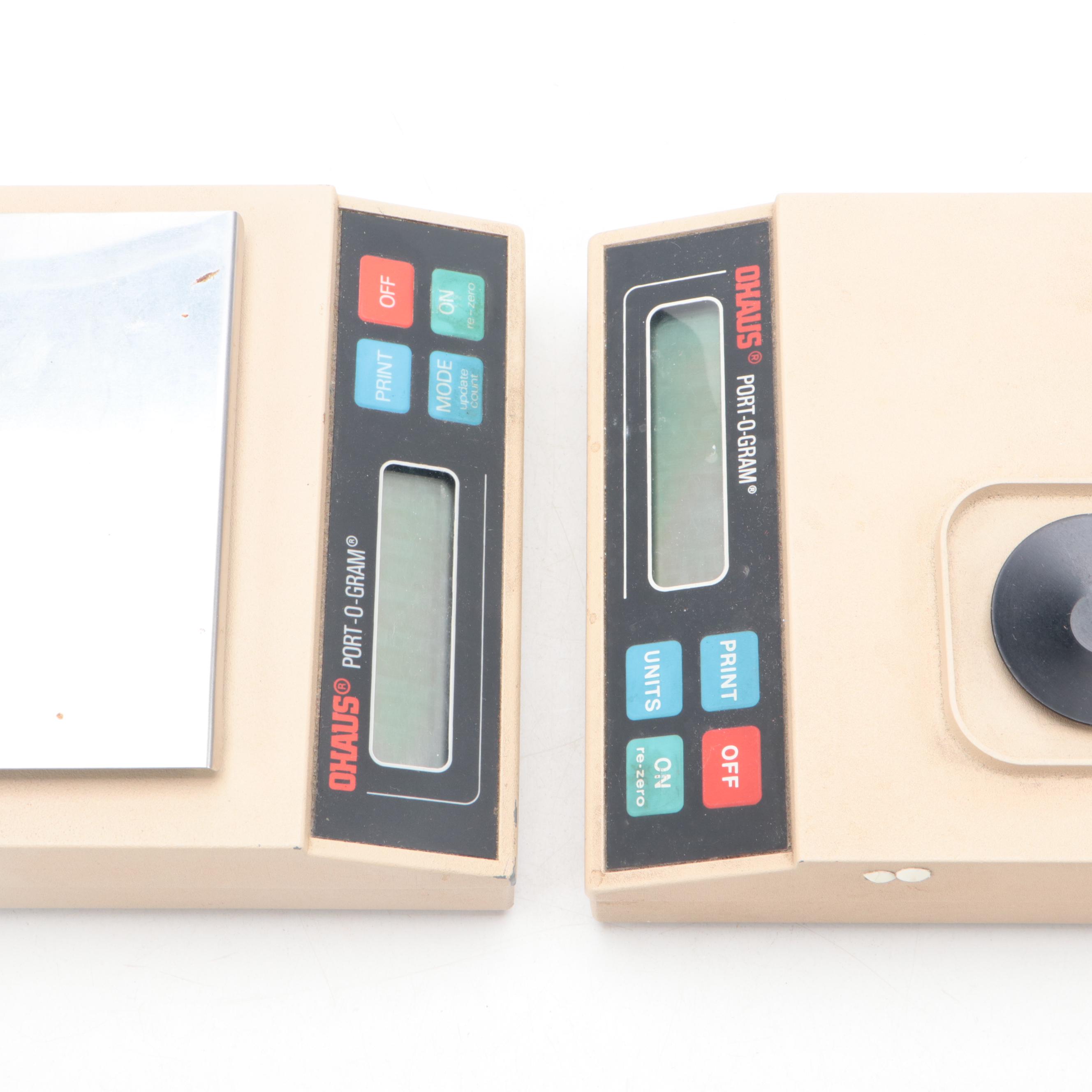 Ohaus Scale Corporation Port-O-Gram Scales with LR Ultrasonic Cleaners