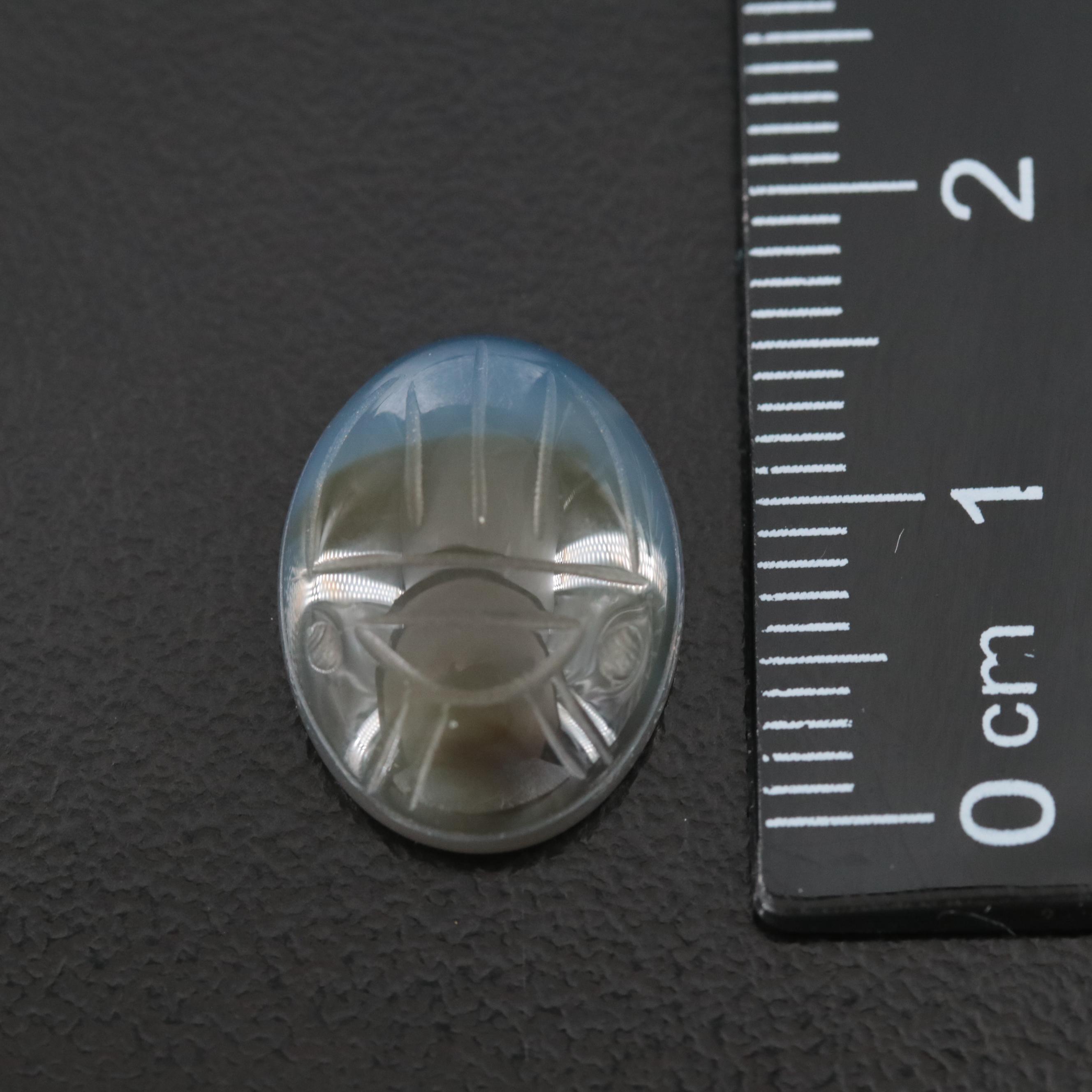 Loose 7.09 CT Carved Agate