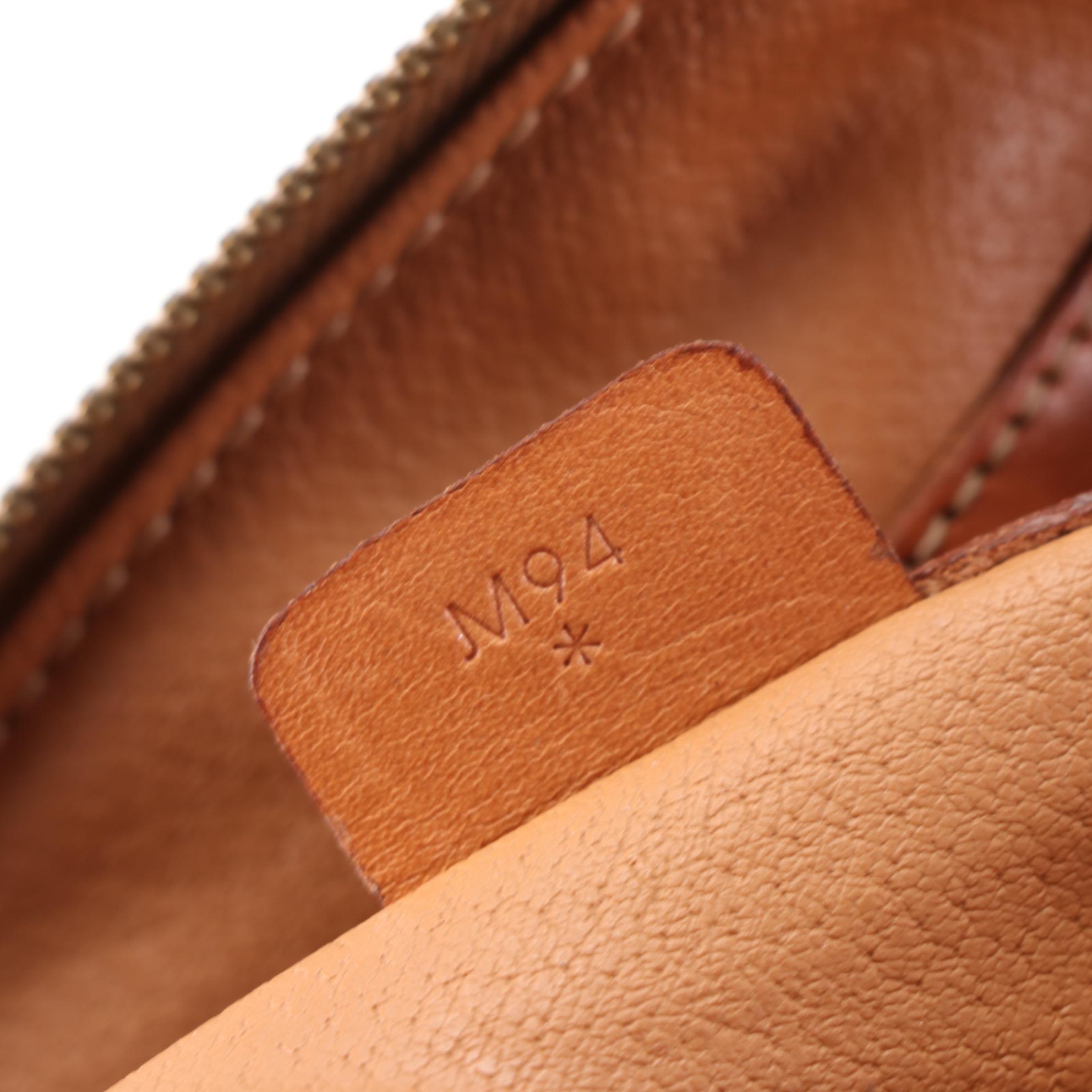 Céline Dome Satchel in Macadam Coated Canvas and Leather Trim