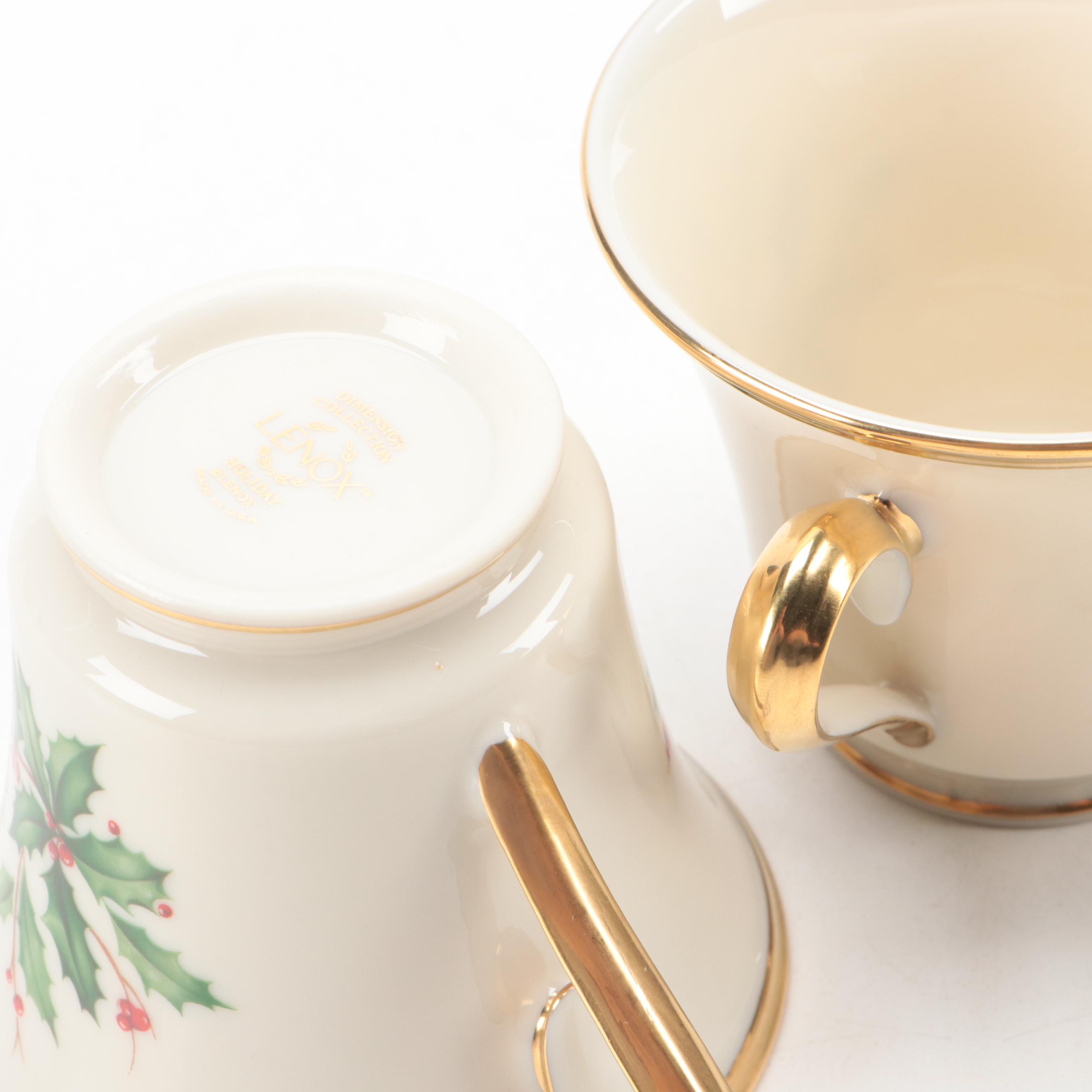 Lenox "Holiday" Porcelain Dinnerware and Table Accessories