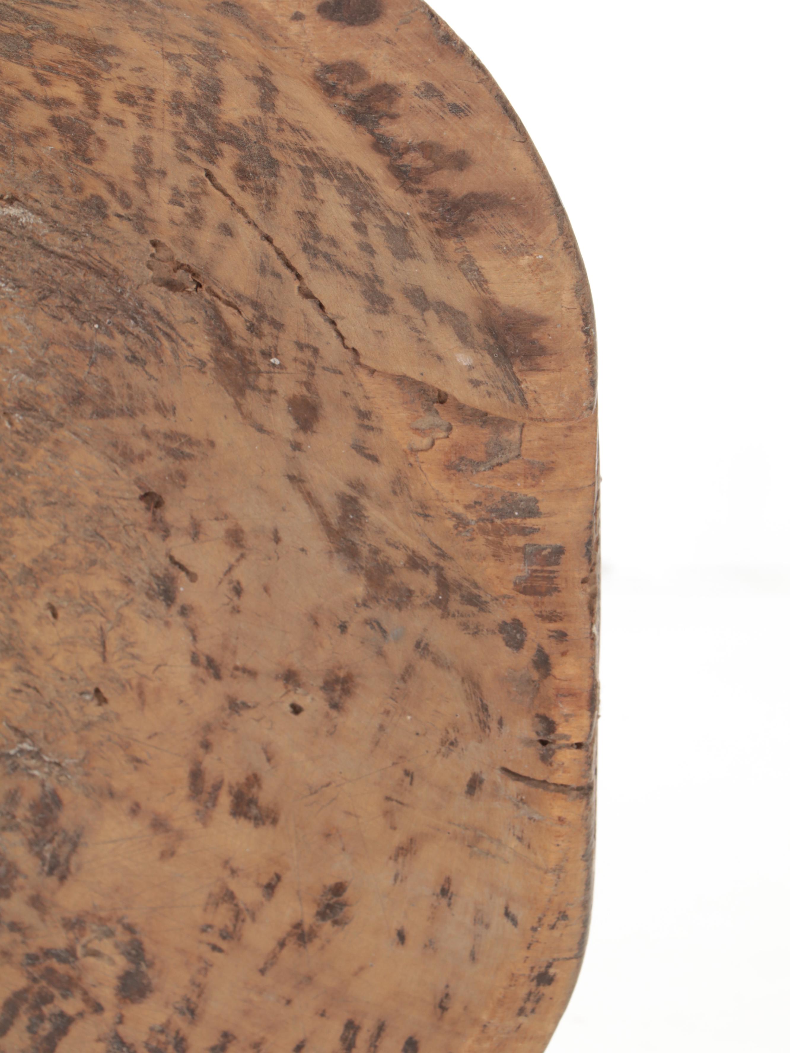 Primitive Trencher Dough Bowl and Other Wooden Kitchen Tools