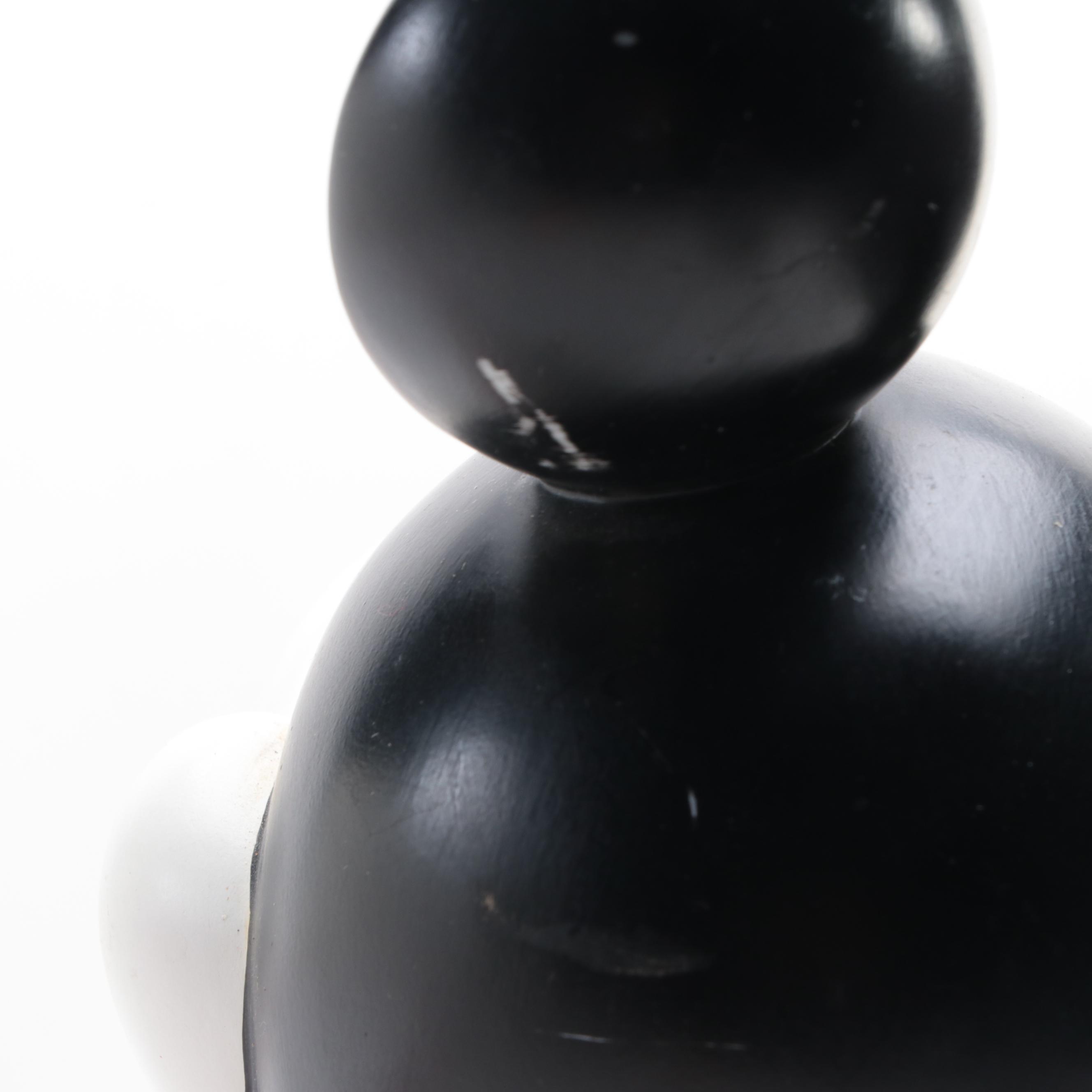 Mickey Mouse Server Holding Plate Figure, Late 20th Century