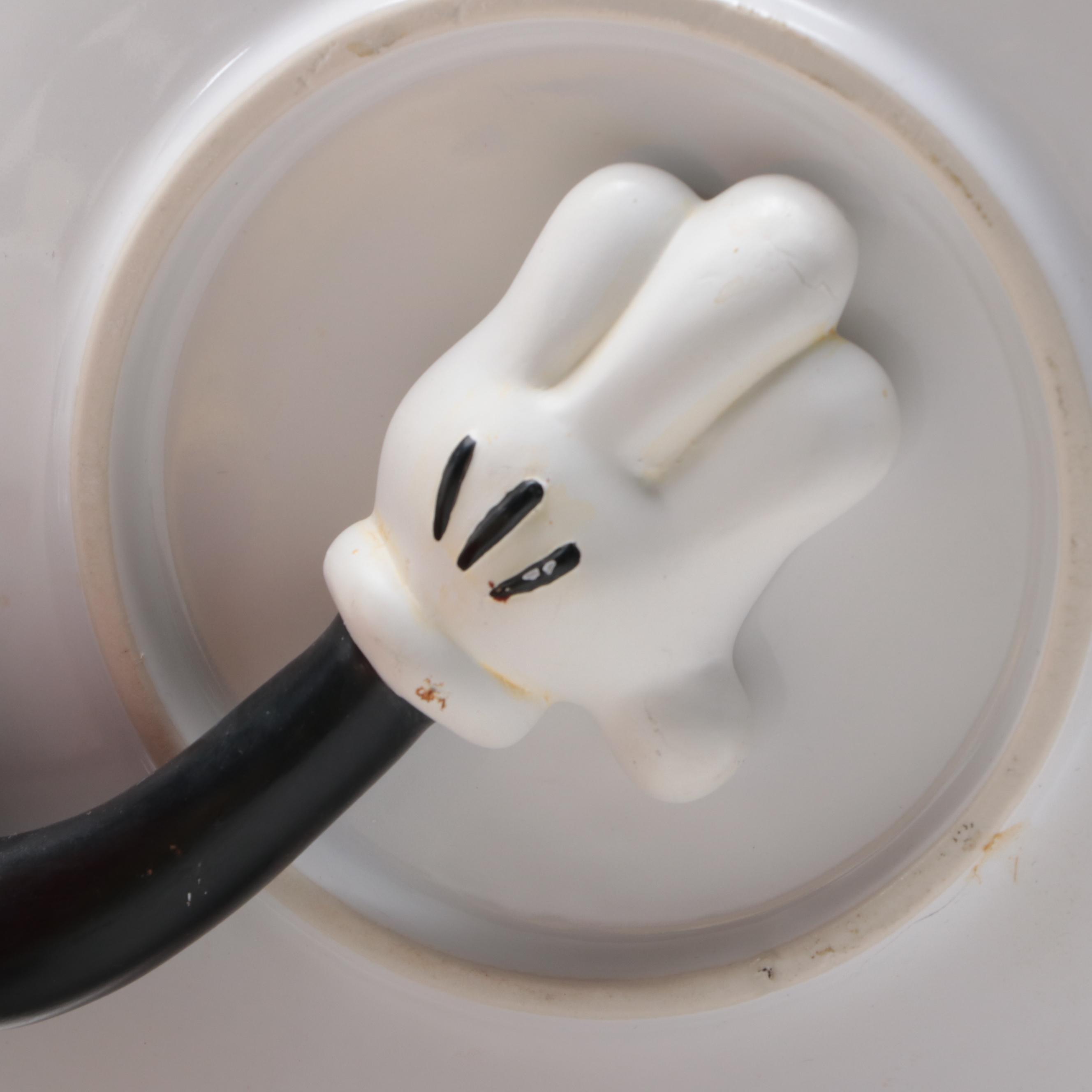 Mickey Mouse Server Holding Plate Figure, Late 20th Century EBTH