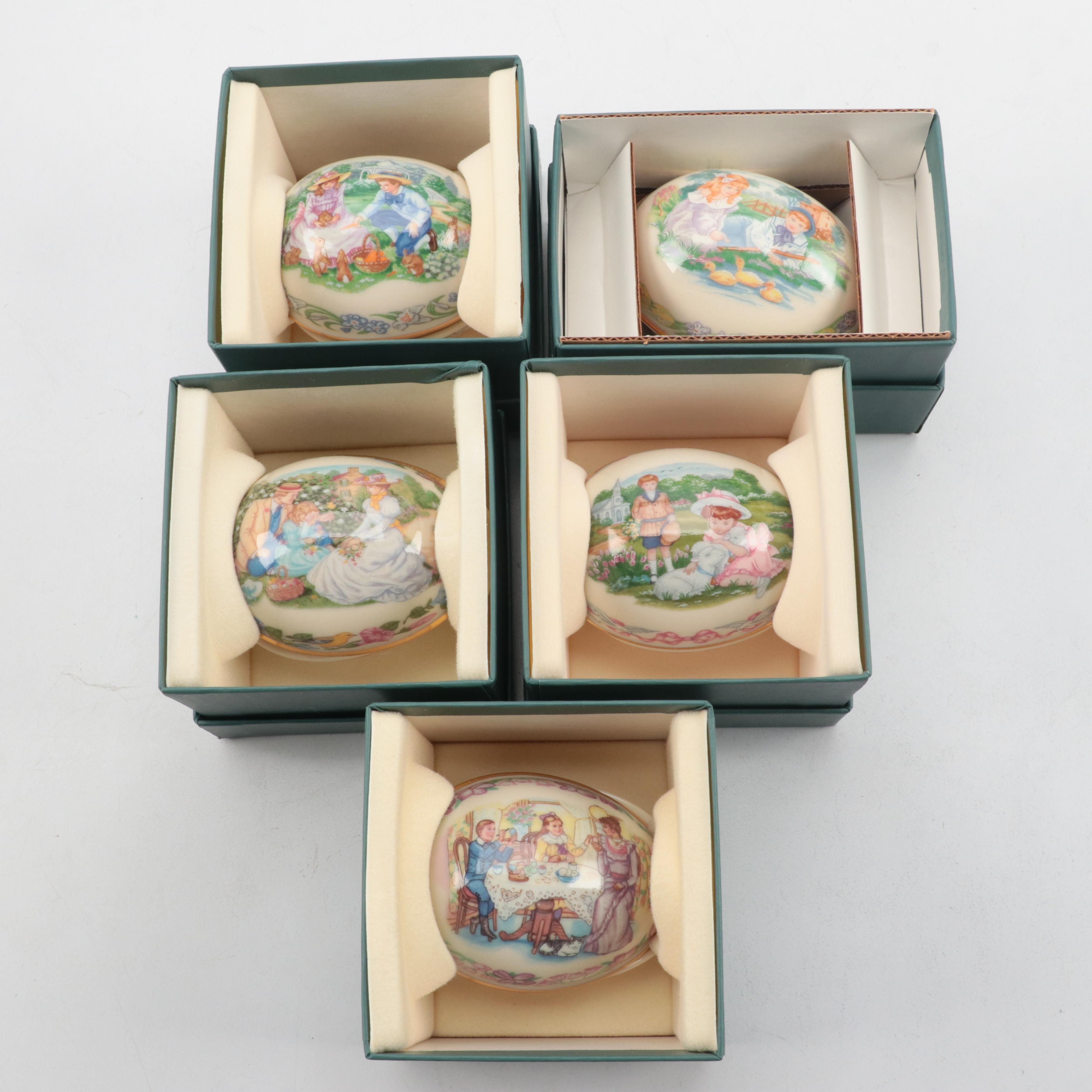 Lenox Bone China Egg Shaped Boxes