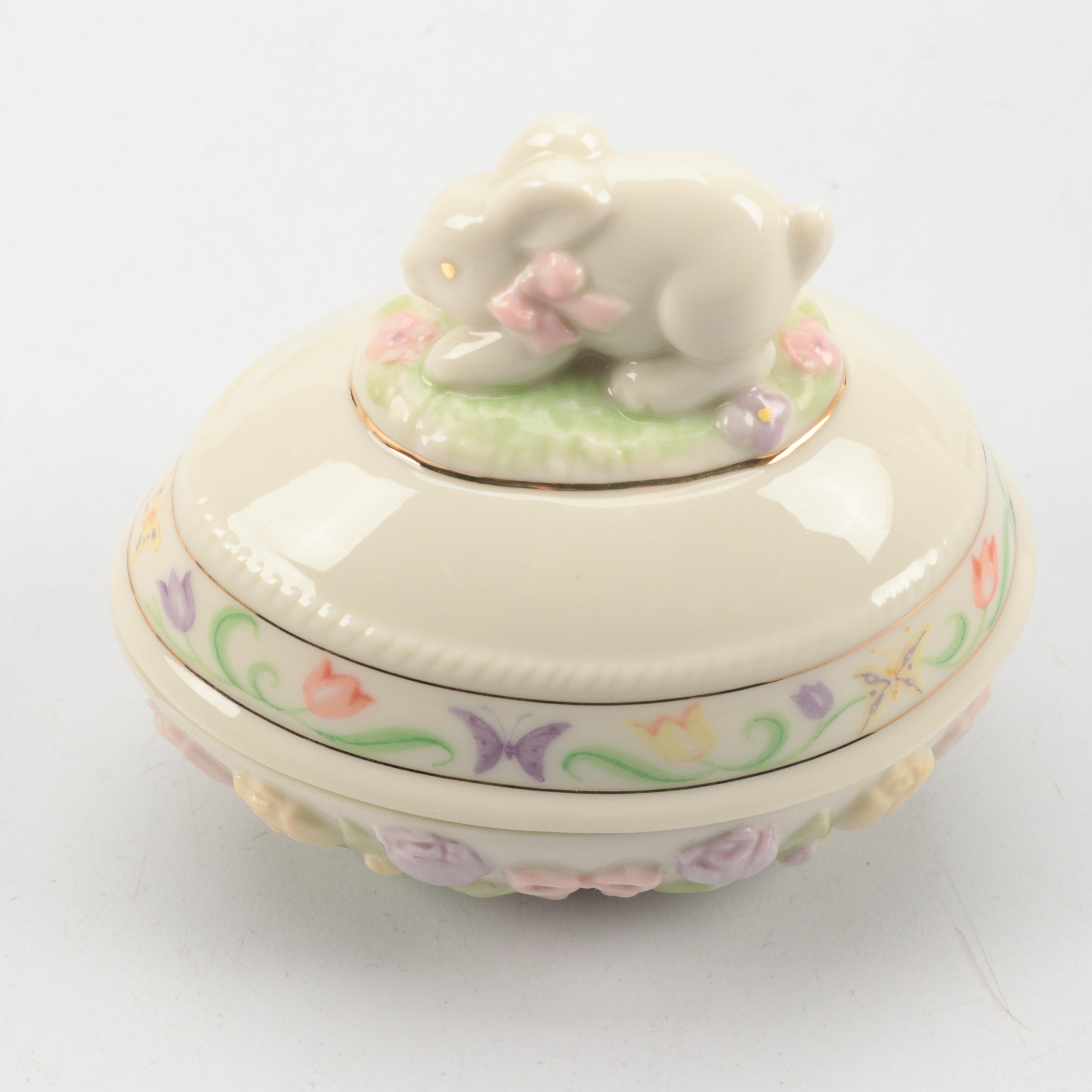 Lenox Bone China Egg Shaped Boxes