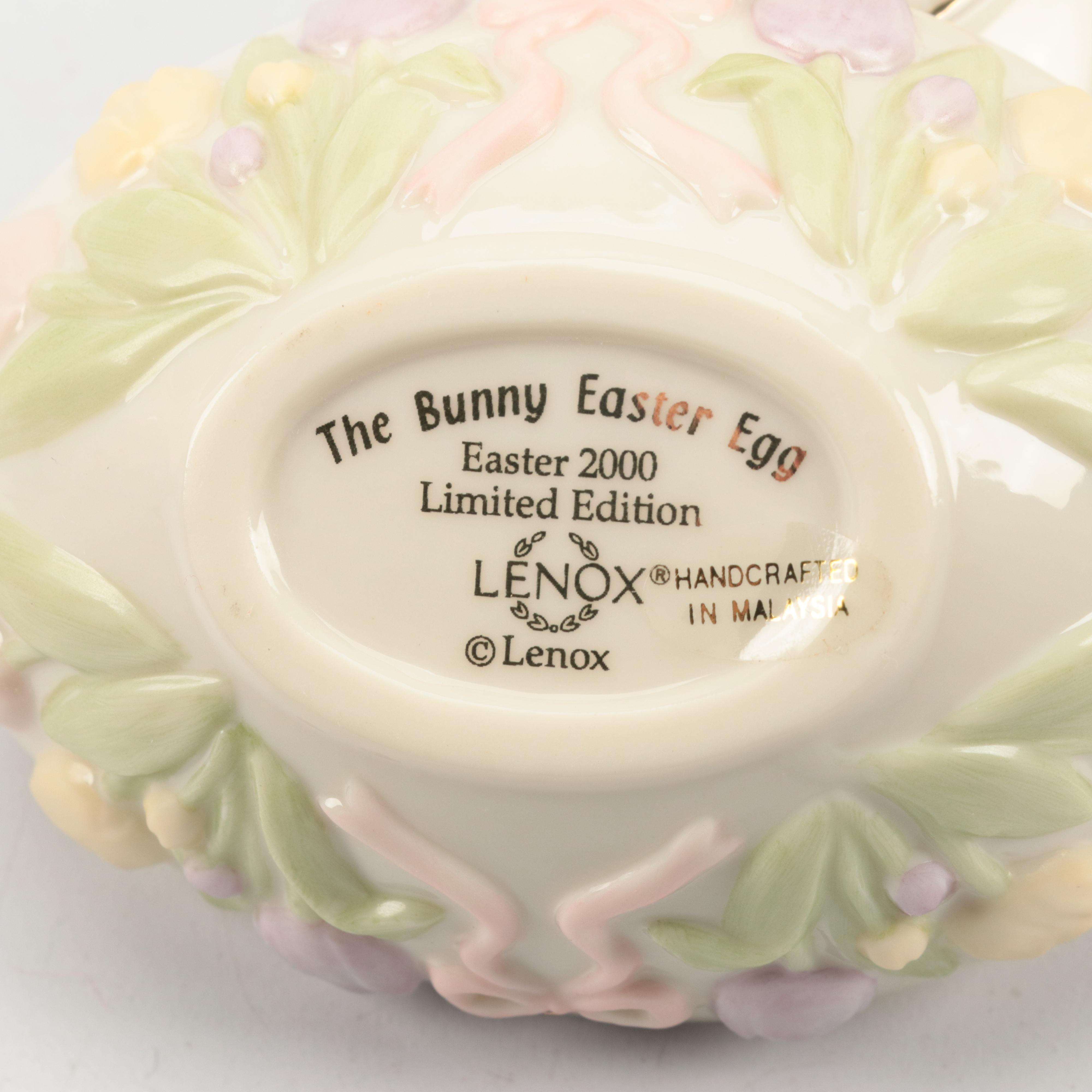 Lenox Bone China Egg Shaped Boxes