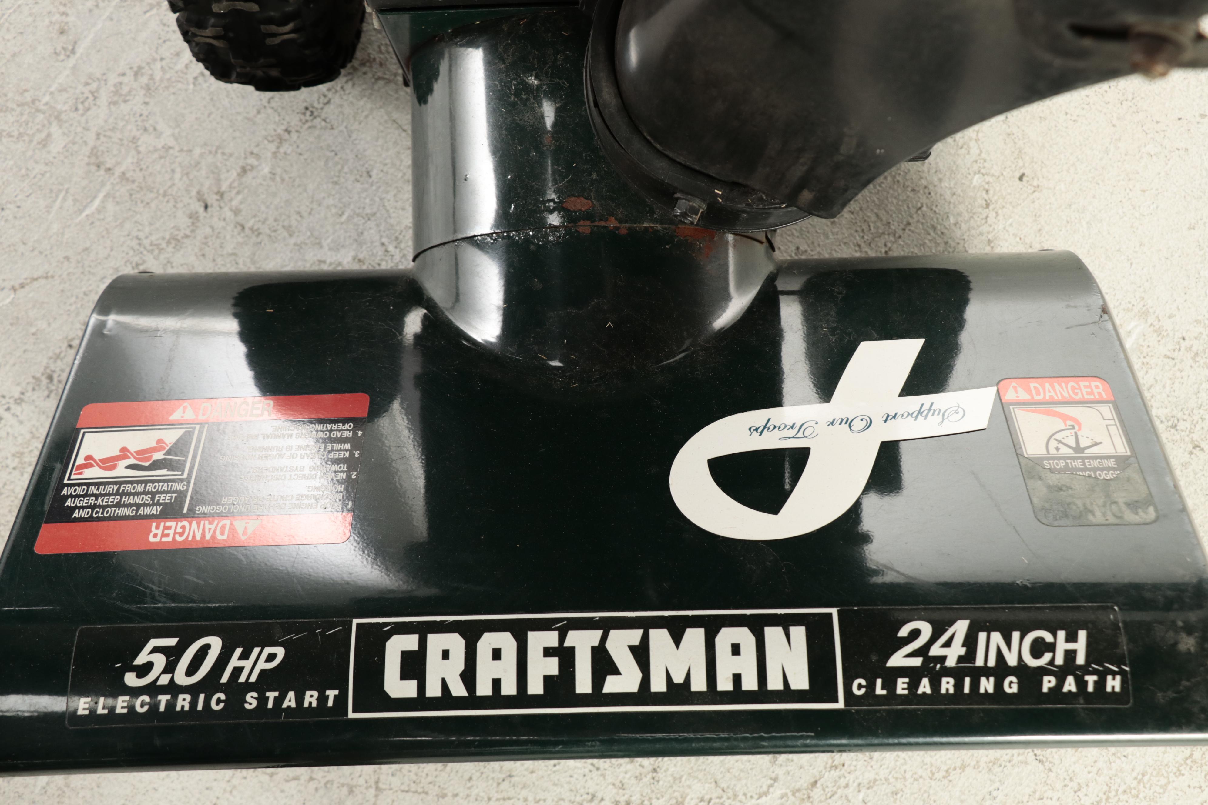 Craftsman 5.0 HP Electric Start Snow Blower