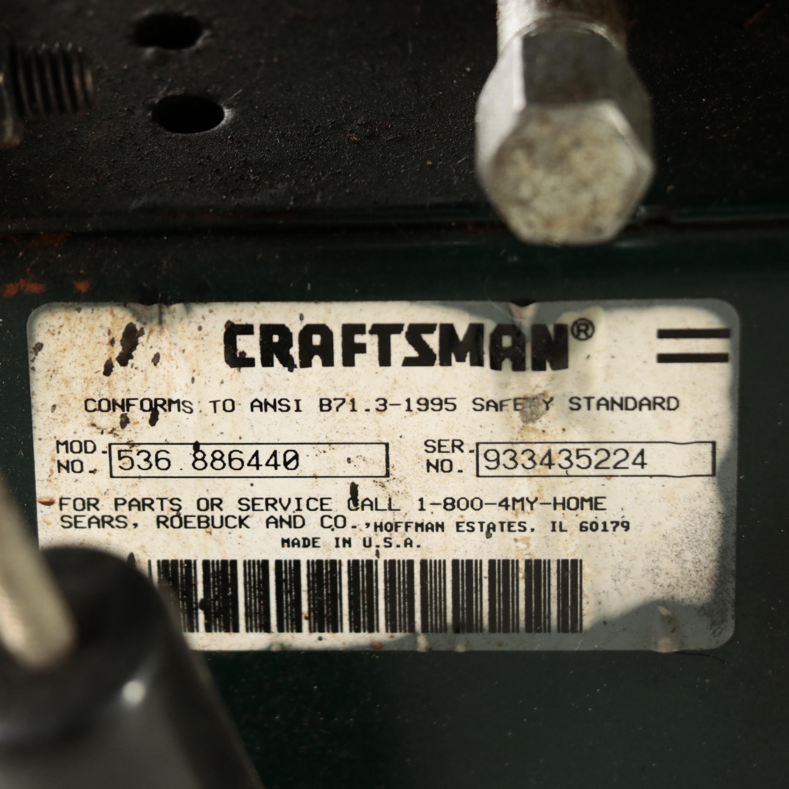 Craftsman 5.0 HP Electric Start Snow Blower