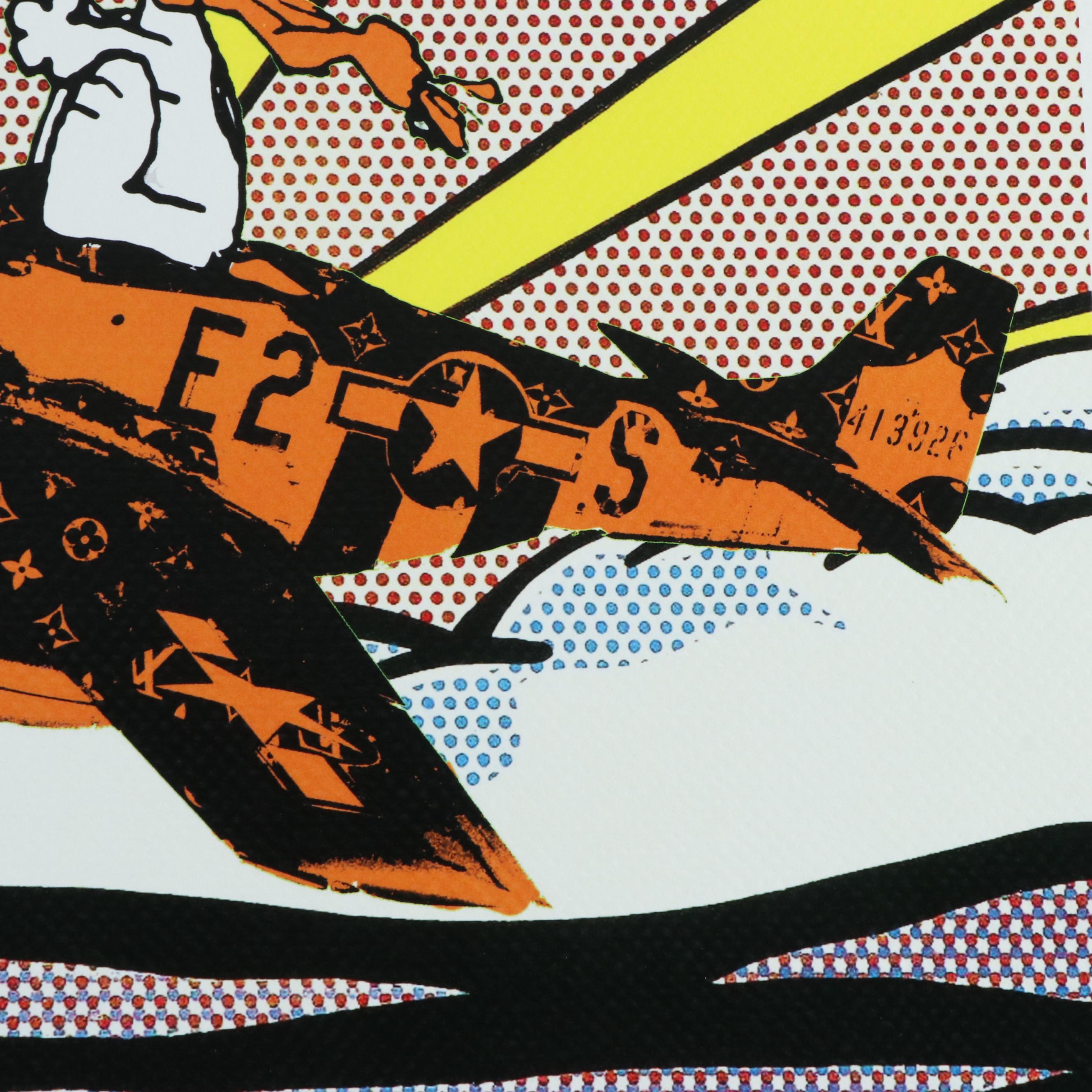 Death NYC Pop Art Graphic Print of Snoopy x Roy Lichtenstein