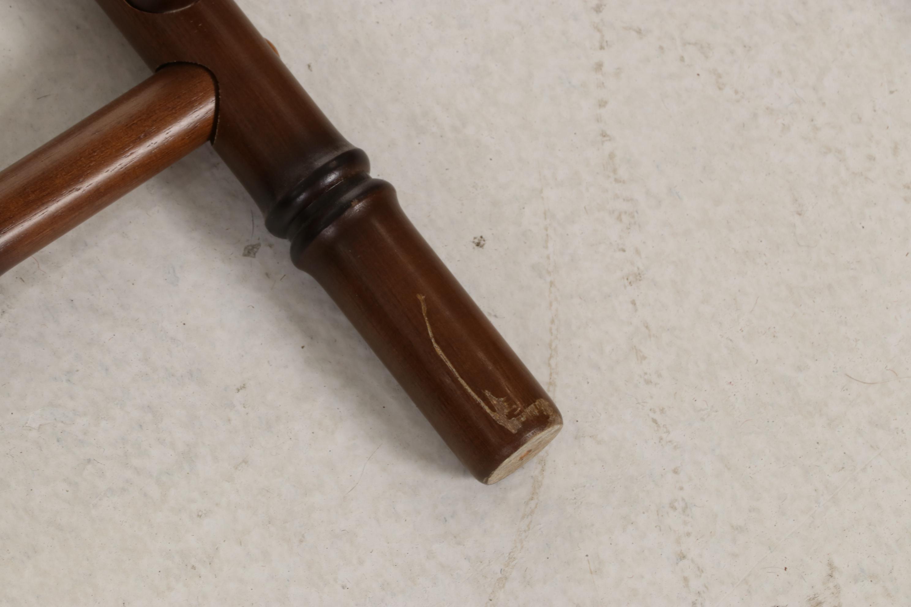 Regency Style Faux Bamboo Writing Desk with MacKenzie-Childs Knobs