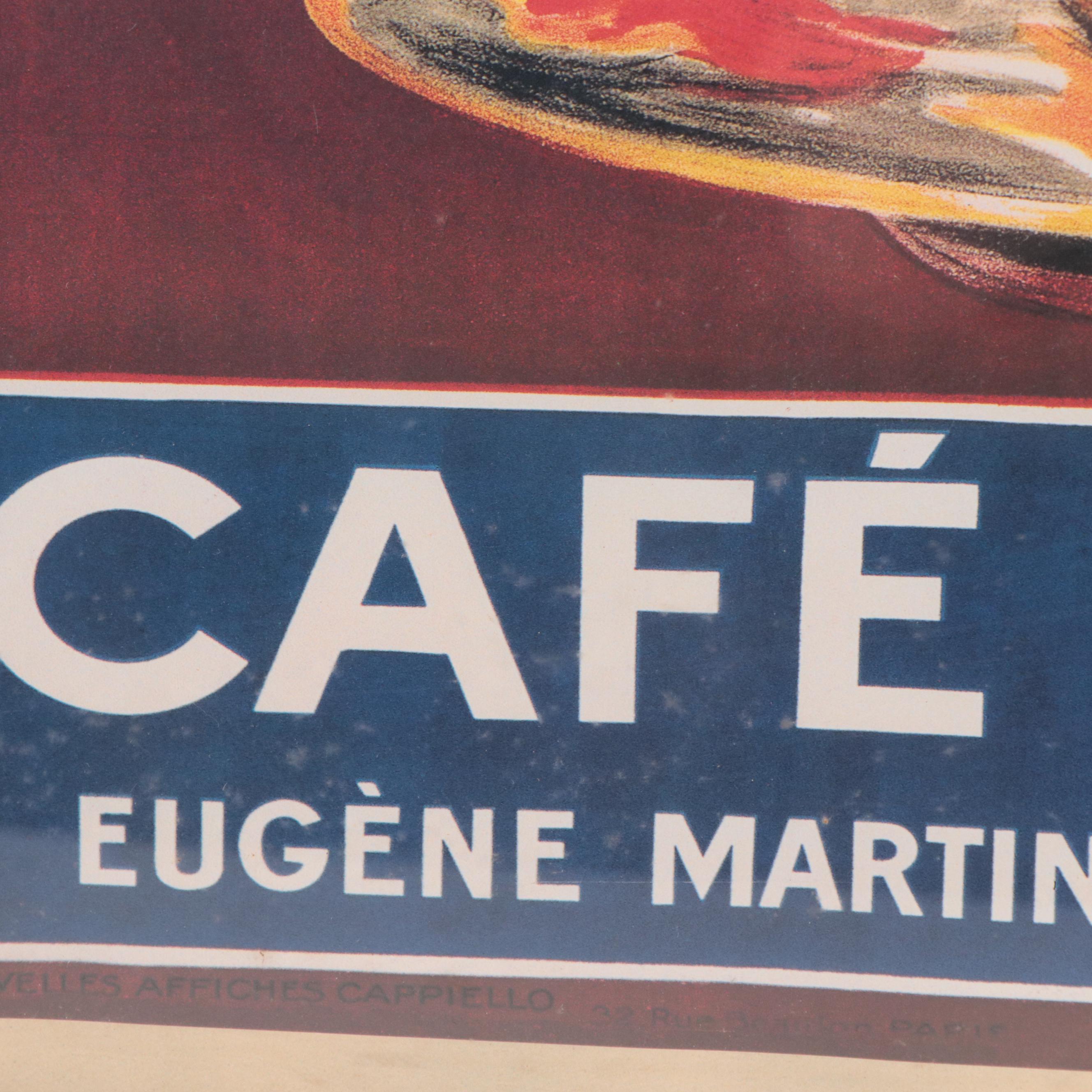 Offset Lithograph After Leonetto Cappiello "Café Martin"