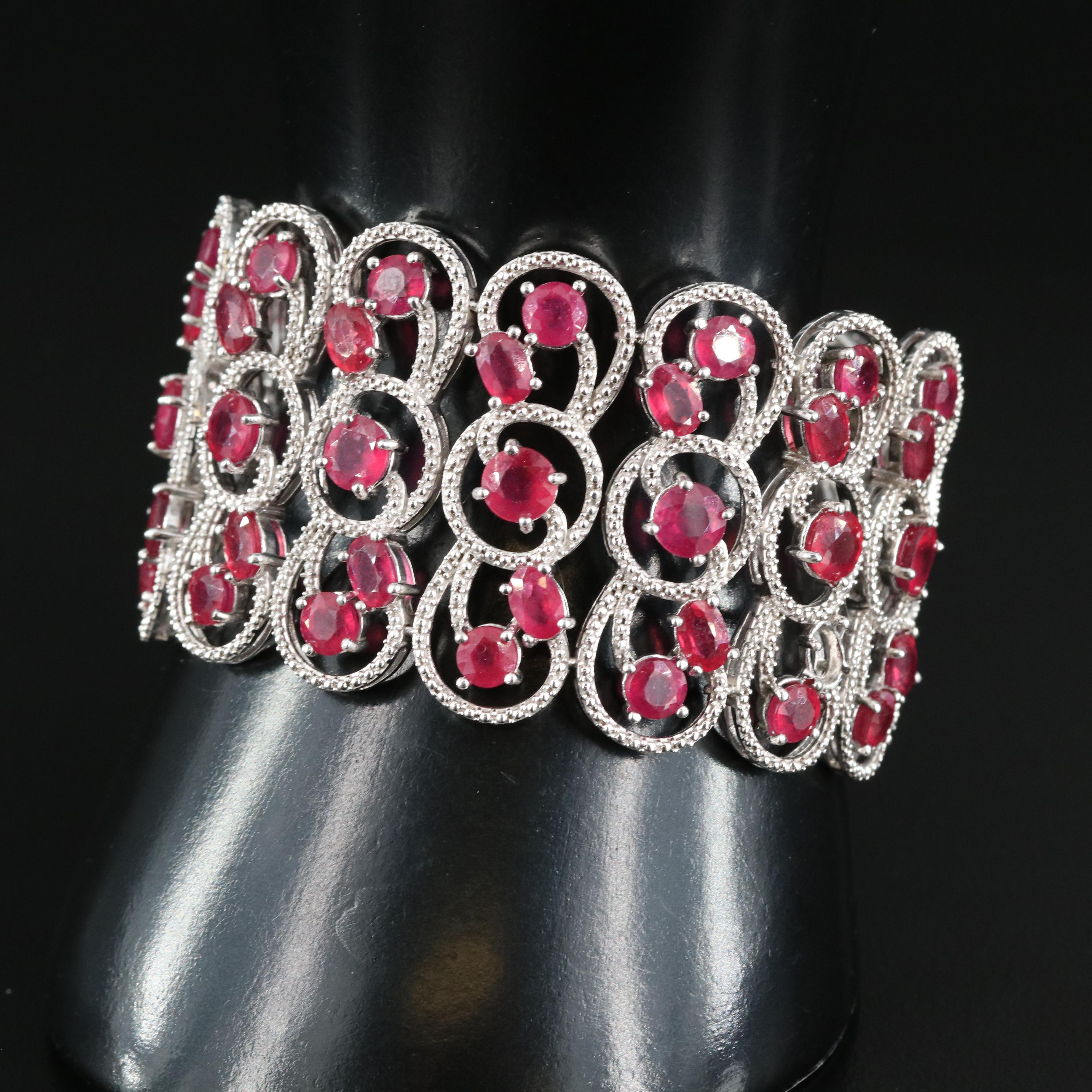 Sterling Corundum Bracelet
