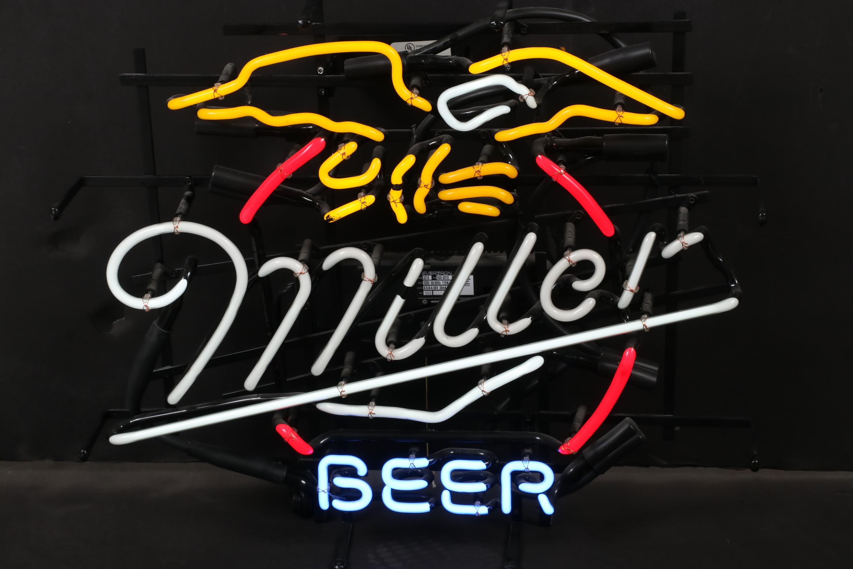 GHN Neon, Inc. Miller Beer Neon Wall Sign, 1996