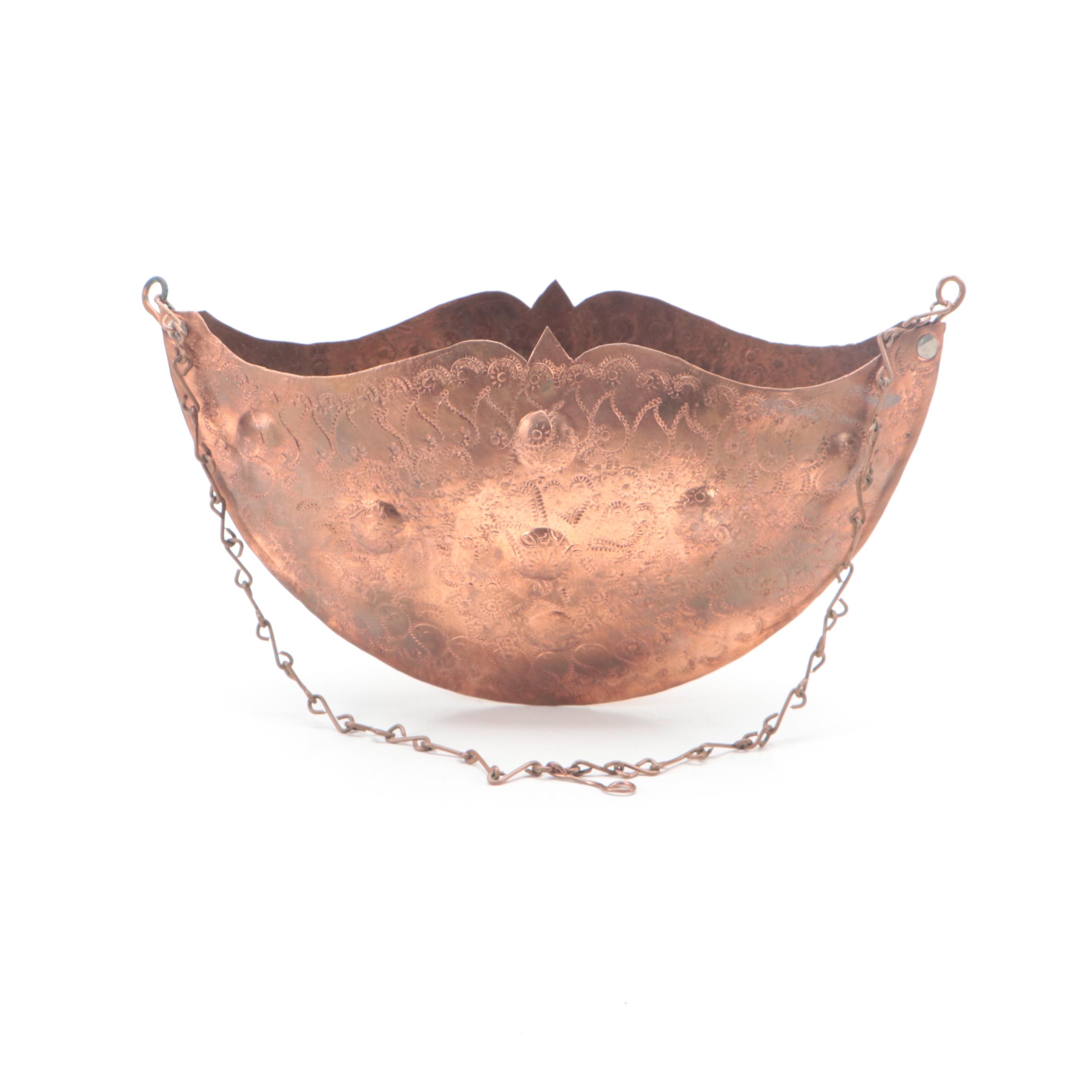 Copper Measuring Ladles with Kettle and Other Decor