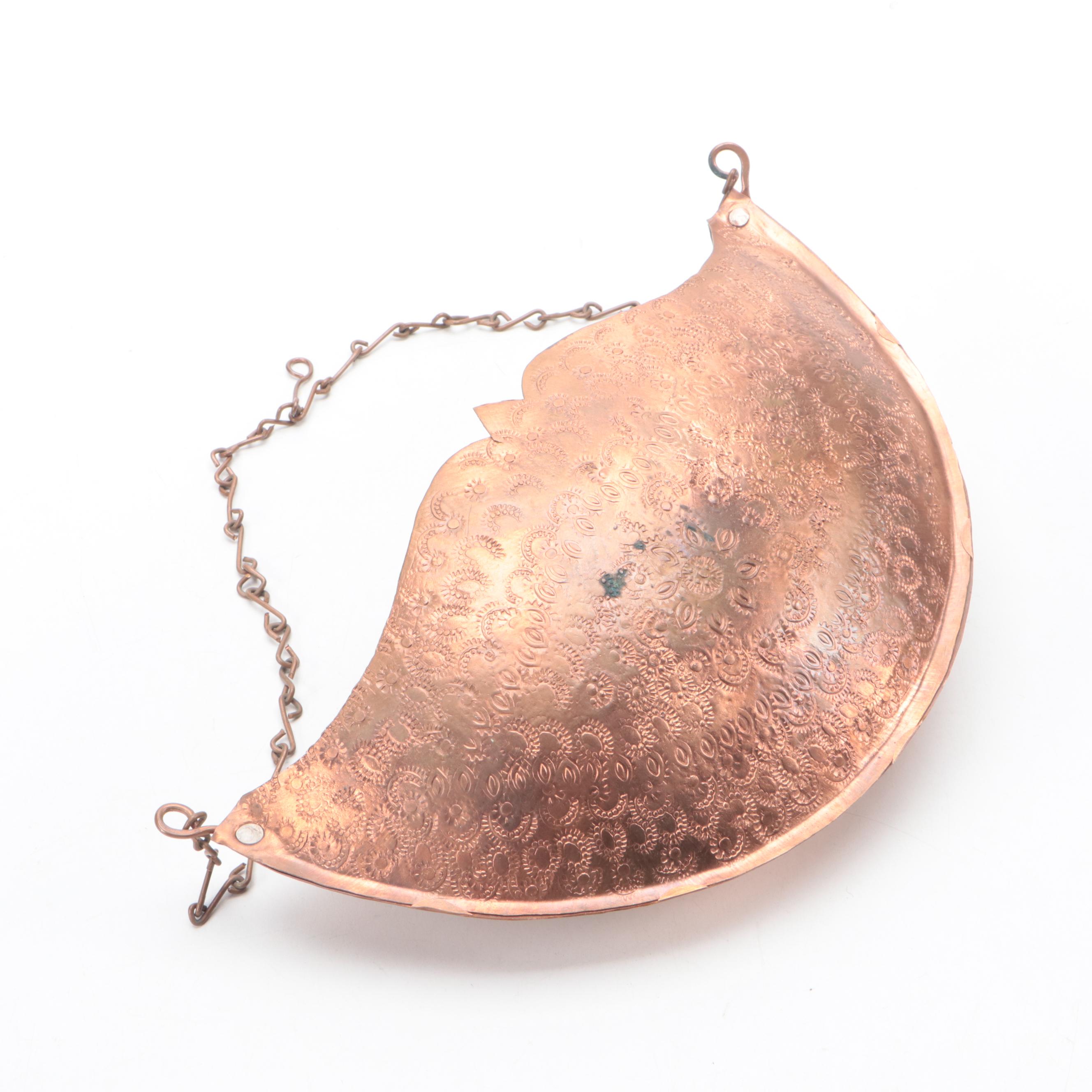 Copper Measuring Ladles with Kettle and Other Decor