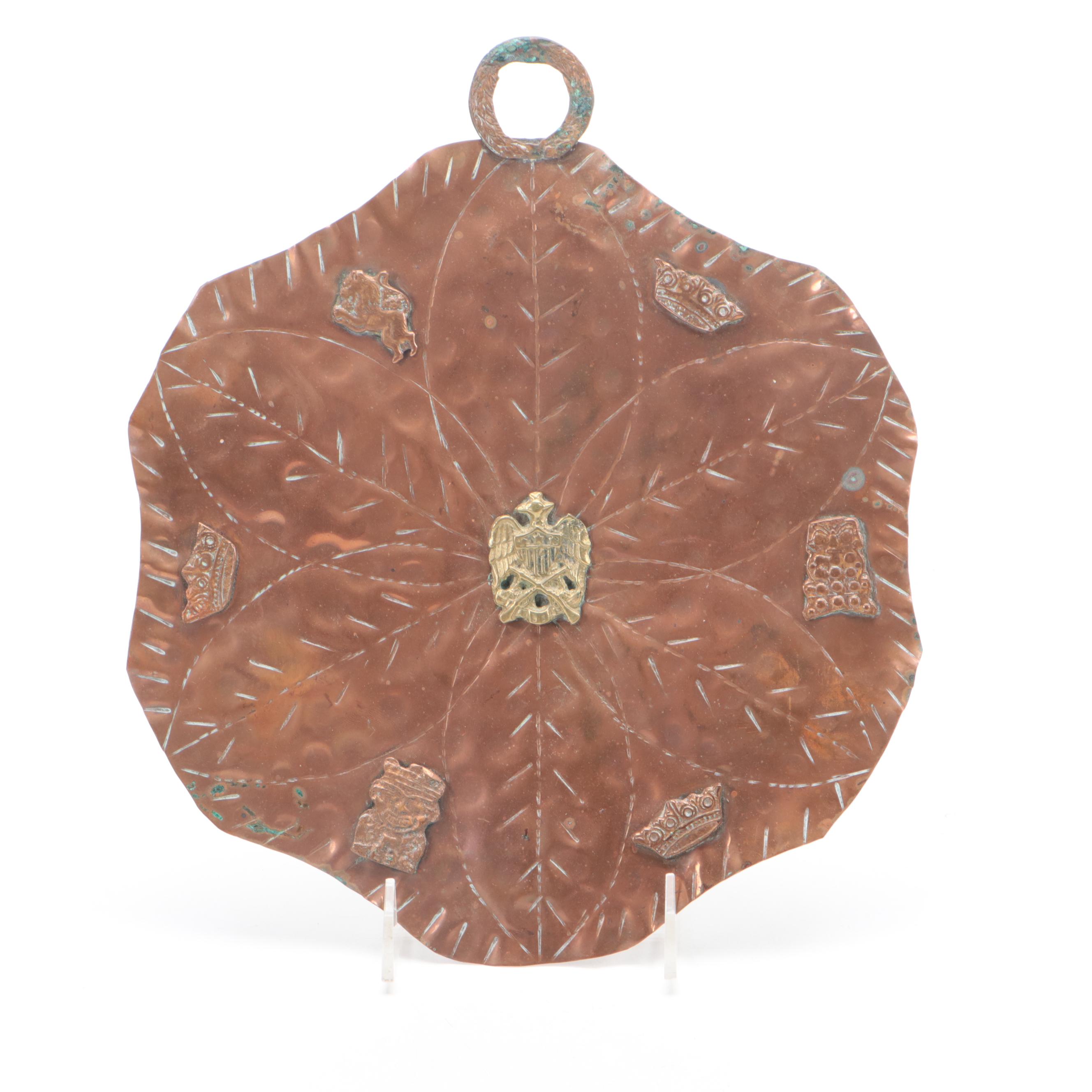 Copper Measuring Ladles with Kettle and Other Decor